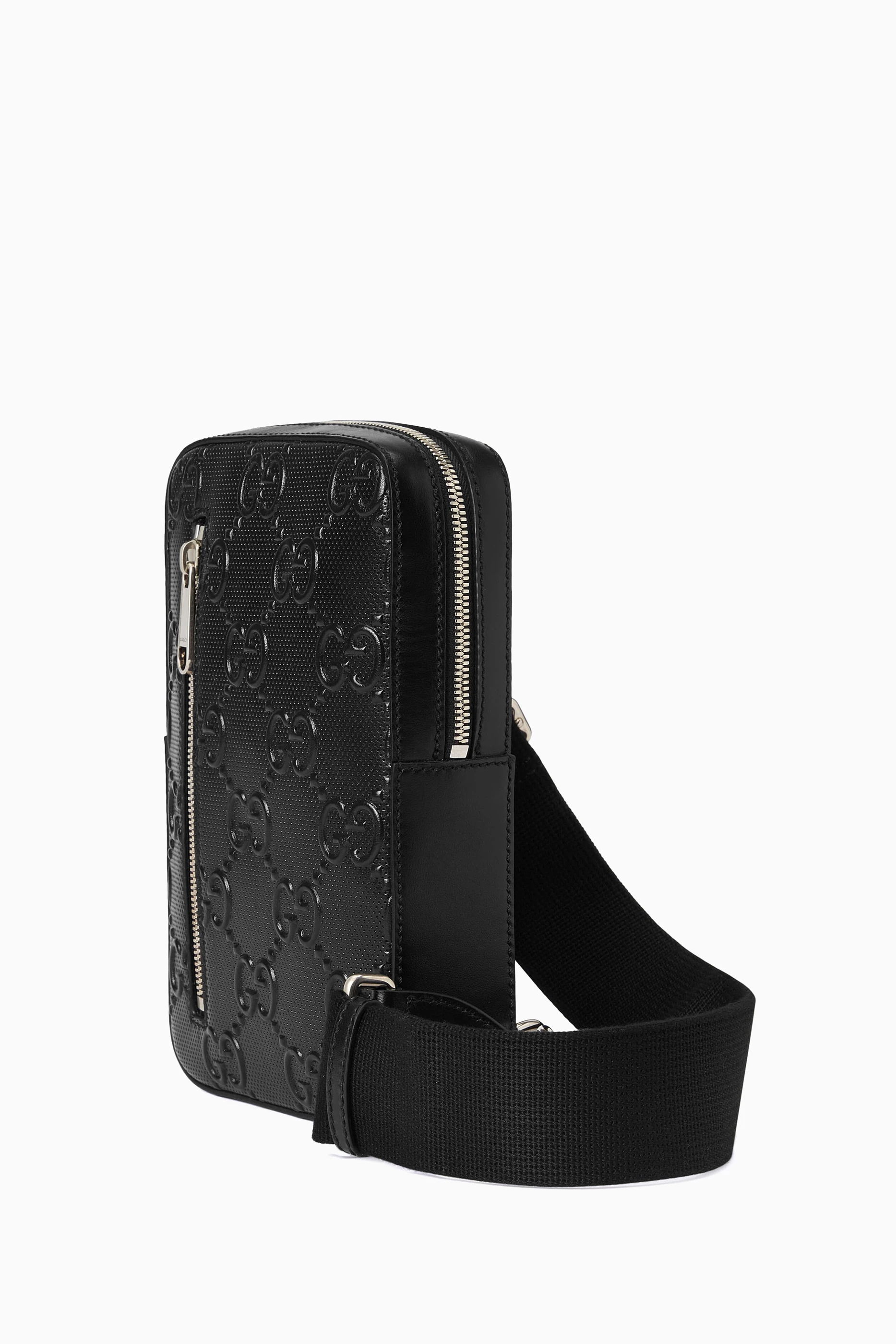 Buy Gucci Black GG Tennis Sling Bag in Calf Leather For Men Online Ounass Bahrain