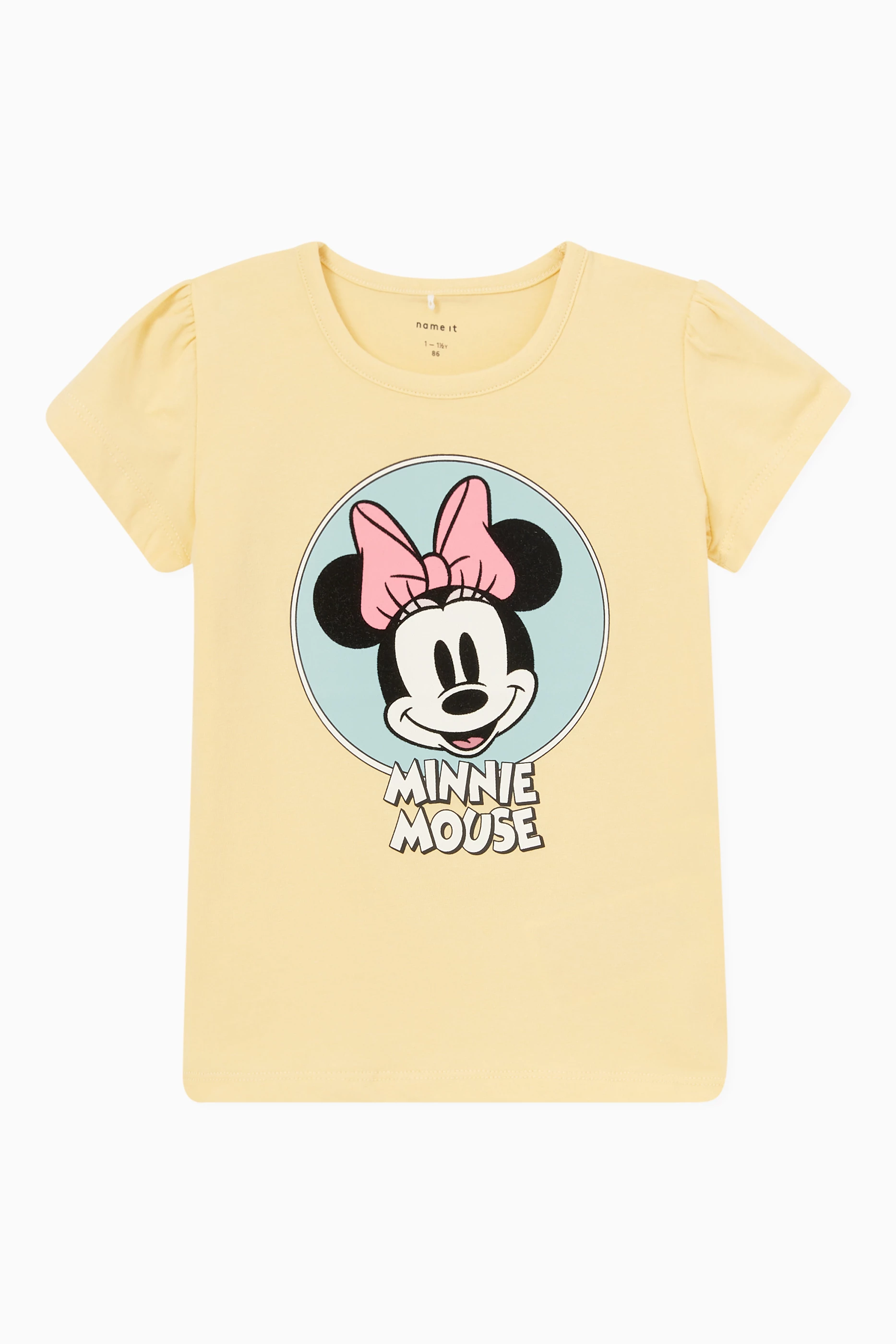 Buy Name It Yellow Minnie Mouse T shirt in Cotton For Baby Girls Online Ounass Bahrain