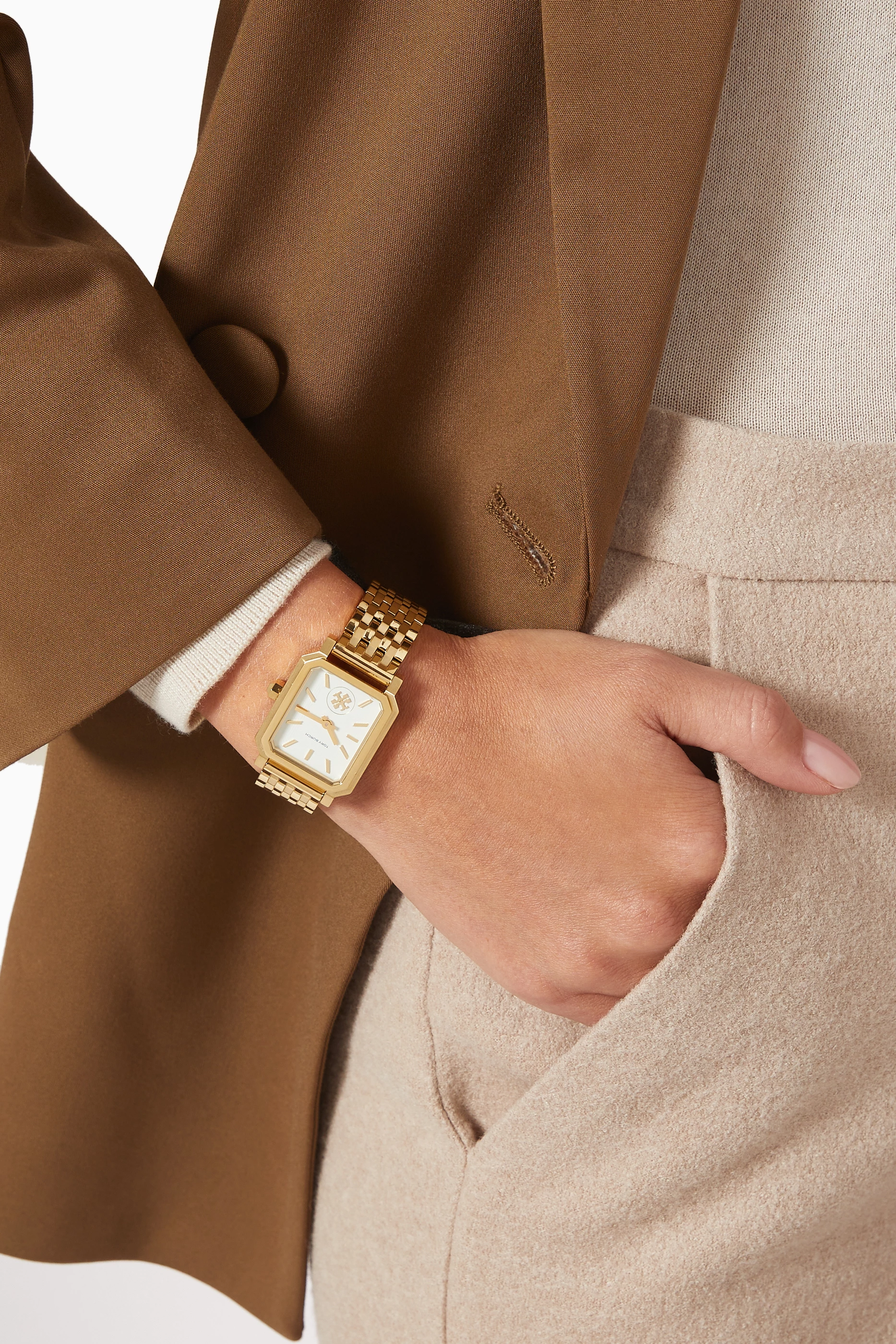Buy Tory Burch Gold Robinson Quartz Watch, 27 x 29mm For Women Online |  Ounass Bahrain