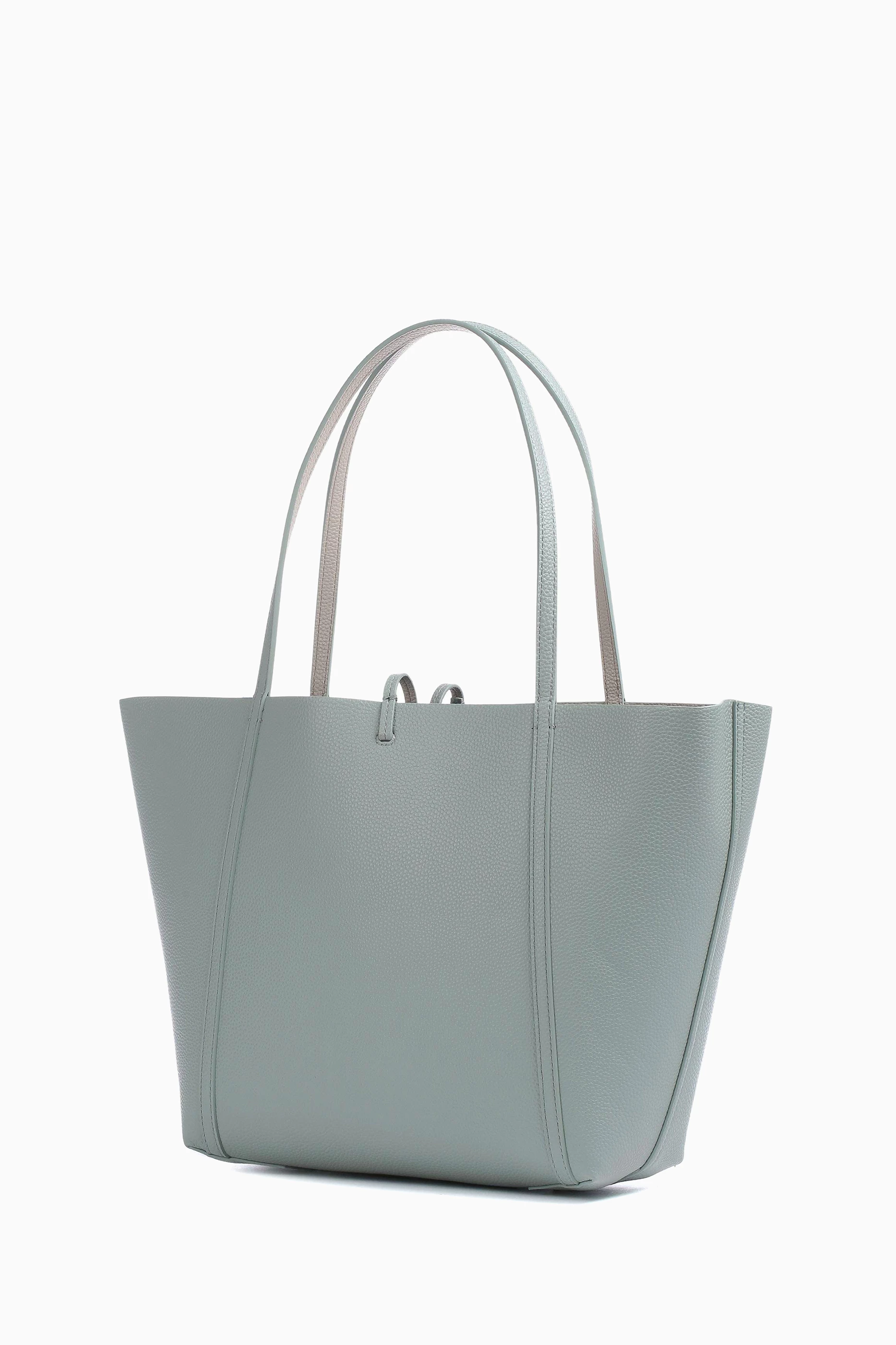 Buy Armani Exchange Green Logo Reversible Tote Bag in Leather For Women Online Ounass Bahrain
