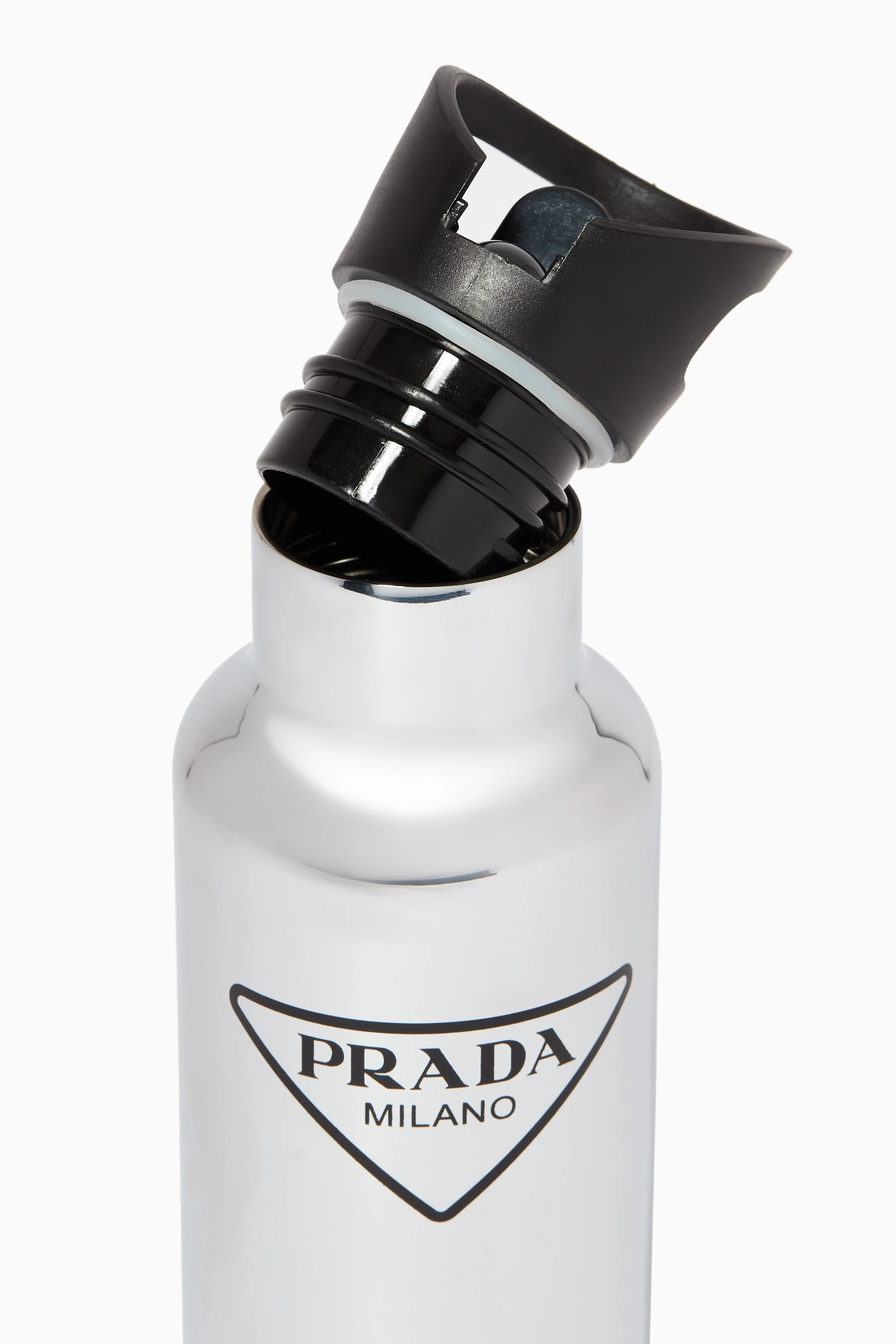 Buy Prada Black Logo Water Bottle in Stainless Steel 500ml For Men Online Ounass Bahrain