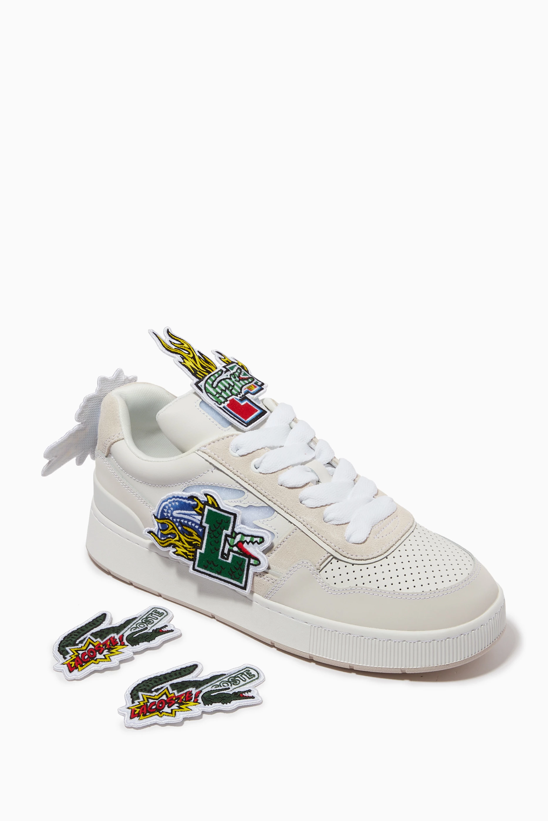 Buy Lacoste White Ace Clip Sneakers in Leather For Women Online Ounass Bahrain