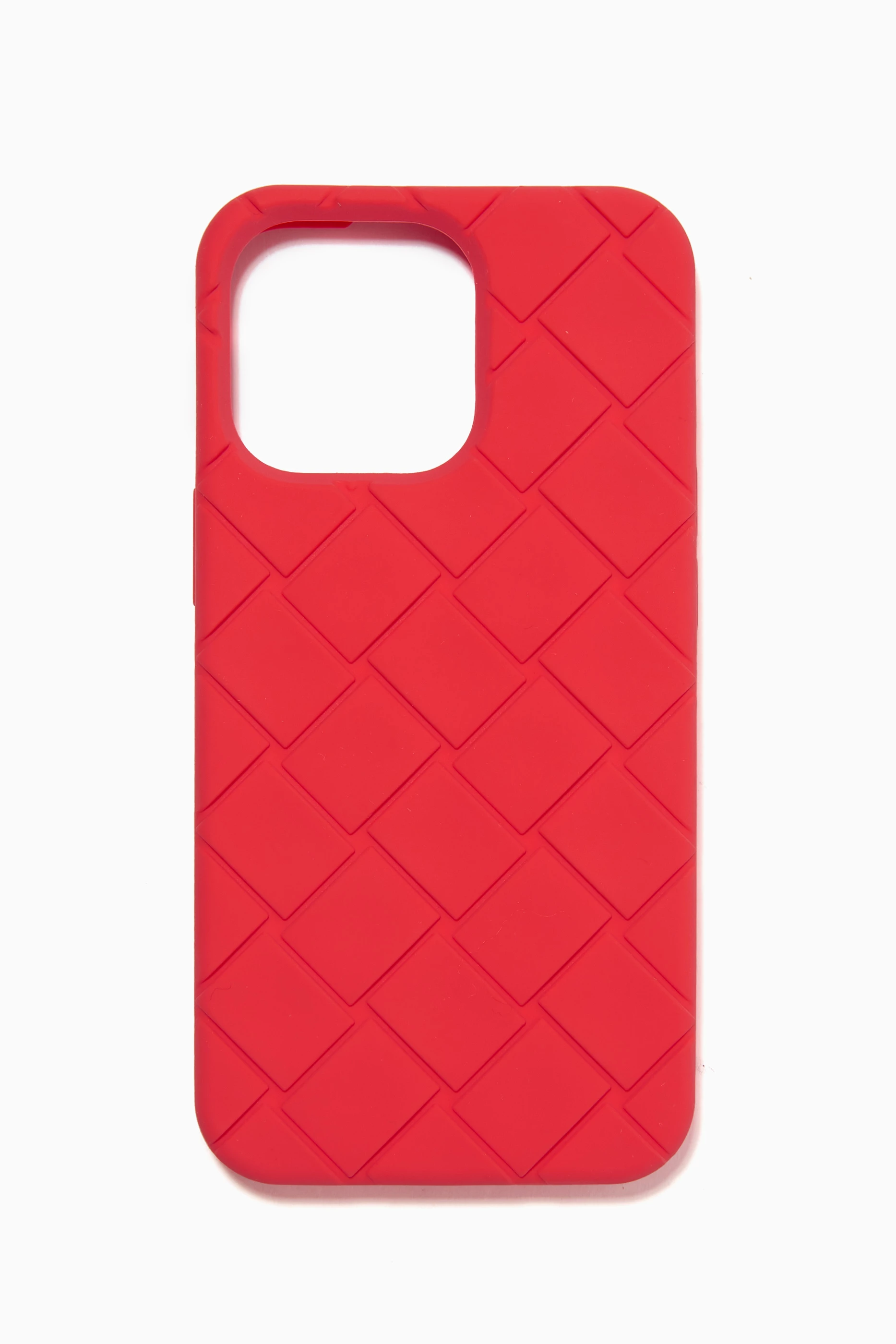 Buy Bottega Veneta Orange iPhone 13 Pro Case in Intreccio Silicone Rubber For Men Online Ounass Bahrain