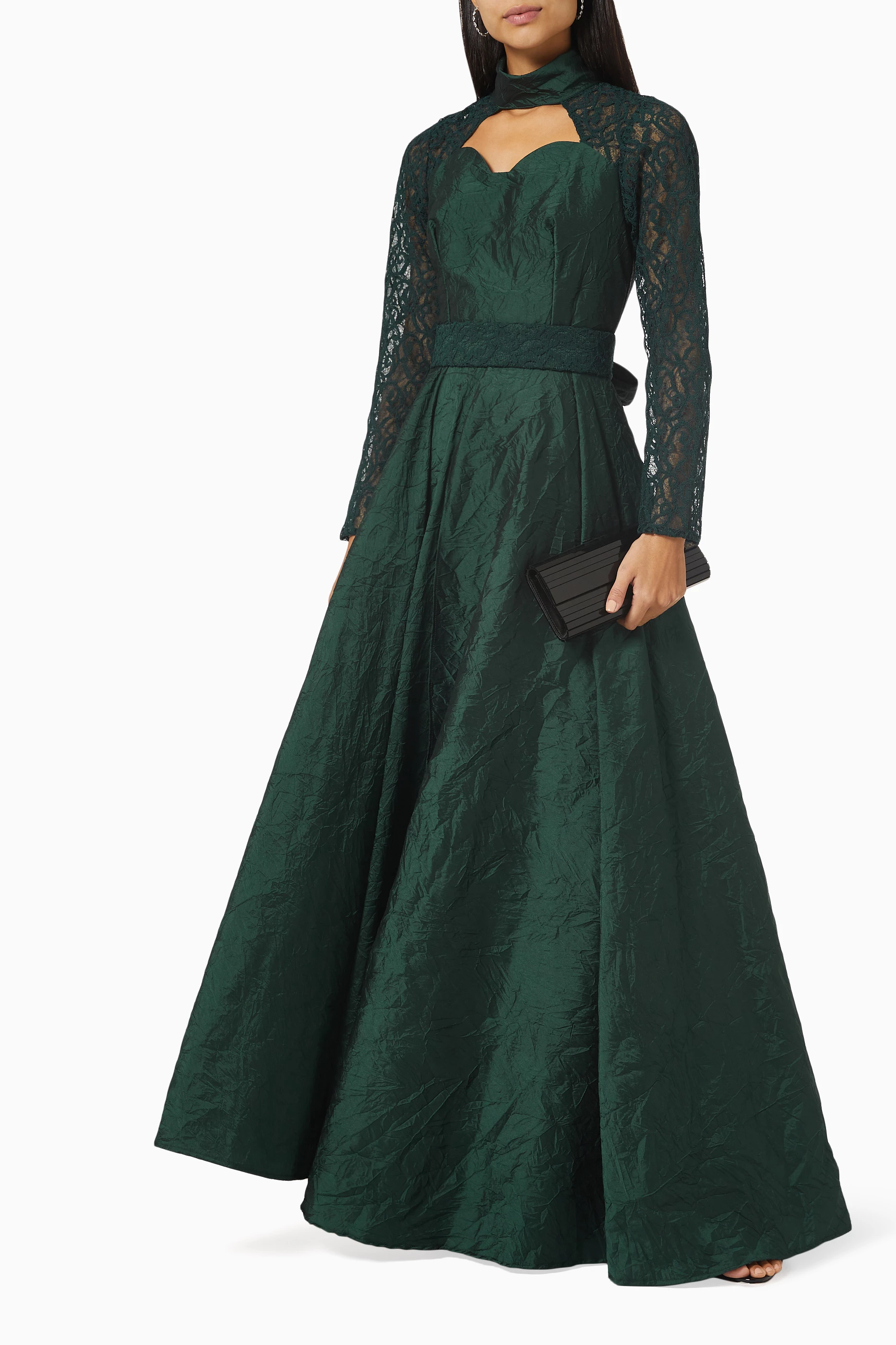 Buy Amri Green Cut out Maxi Dress For Women Online Ounass Bahrain
