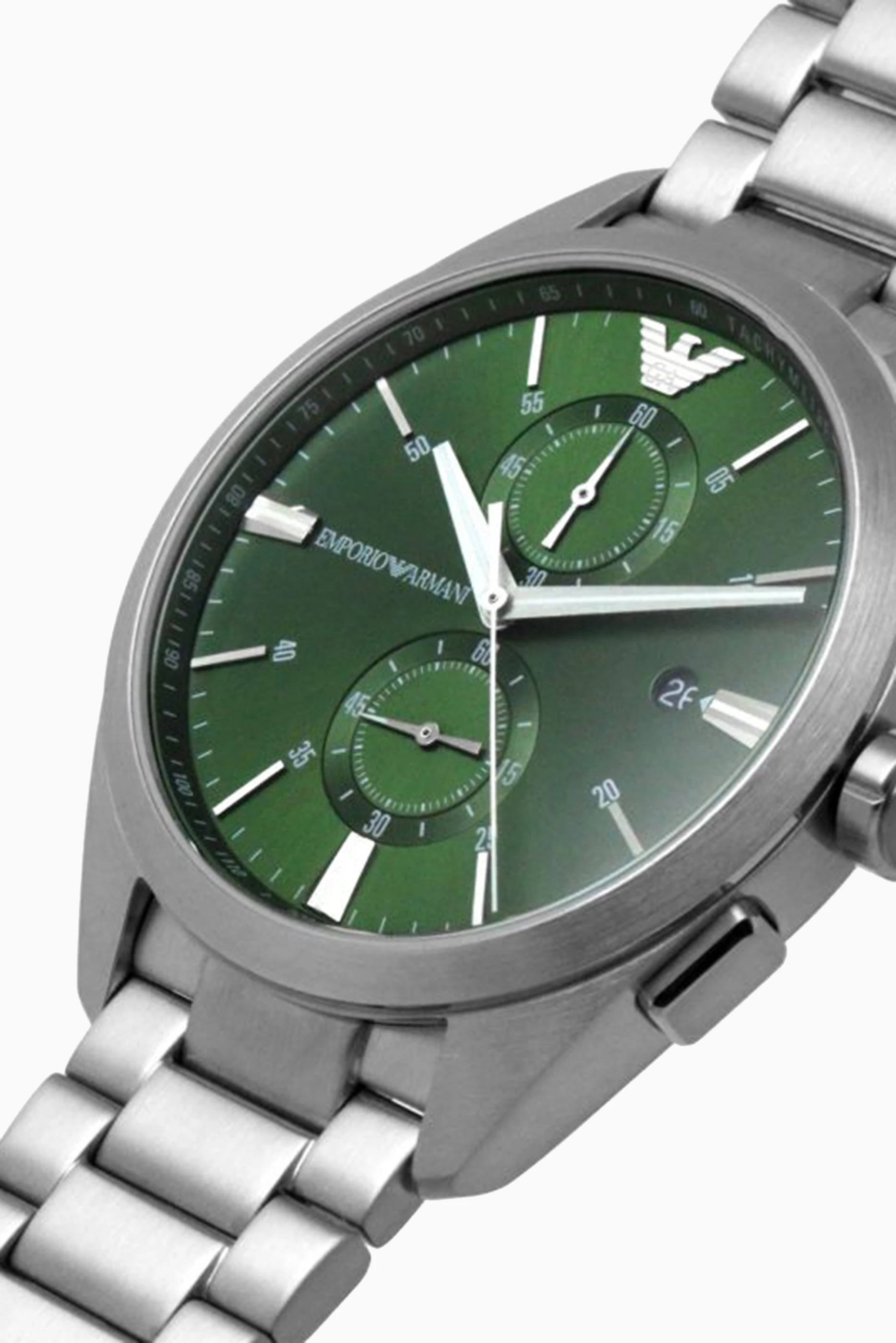 Buy Emporio Armani Silver Claudio Chrono Watch 43mm For Men Online Ounass Bahrain