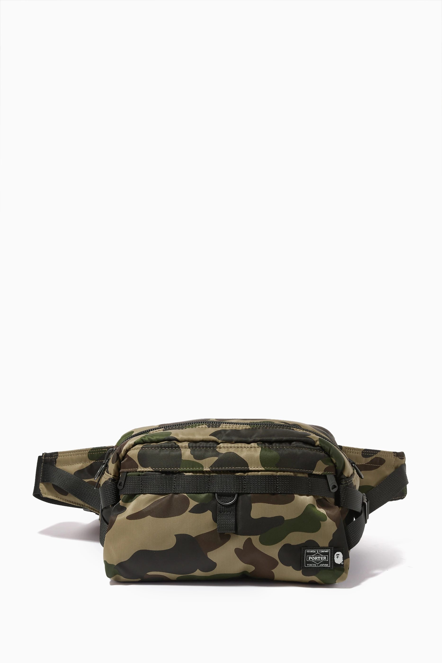 Buy A Bathing Ape Green x Porter 1st Camo Waist Bag in Nylon For Men Online Ounass Bahrain