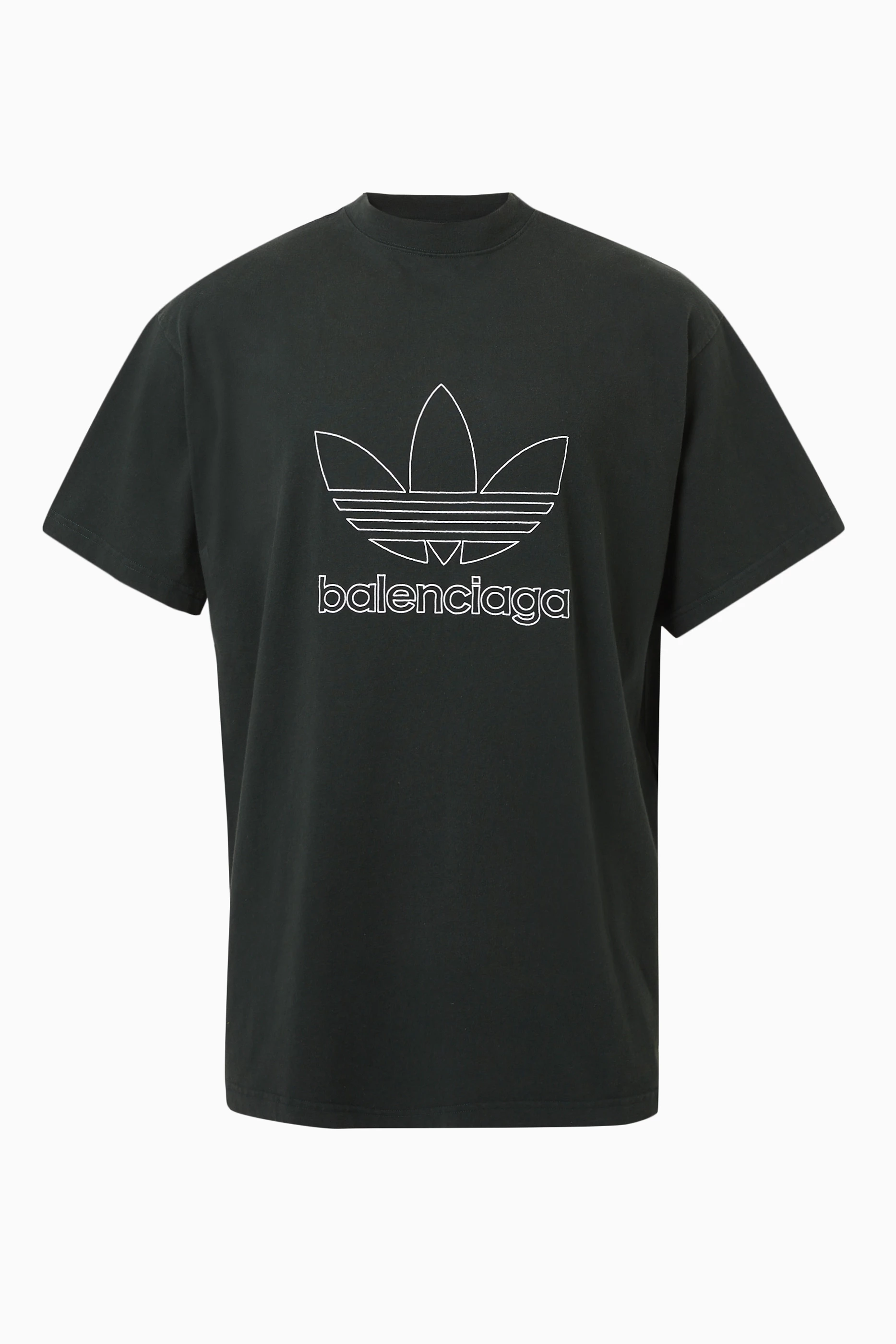 Buy Balenciaga Green x Adidas Oversized T-shirt in Cotton Jersey
