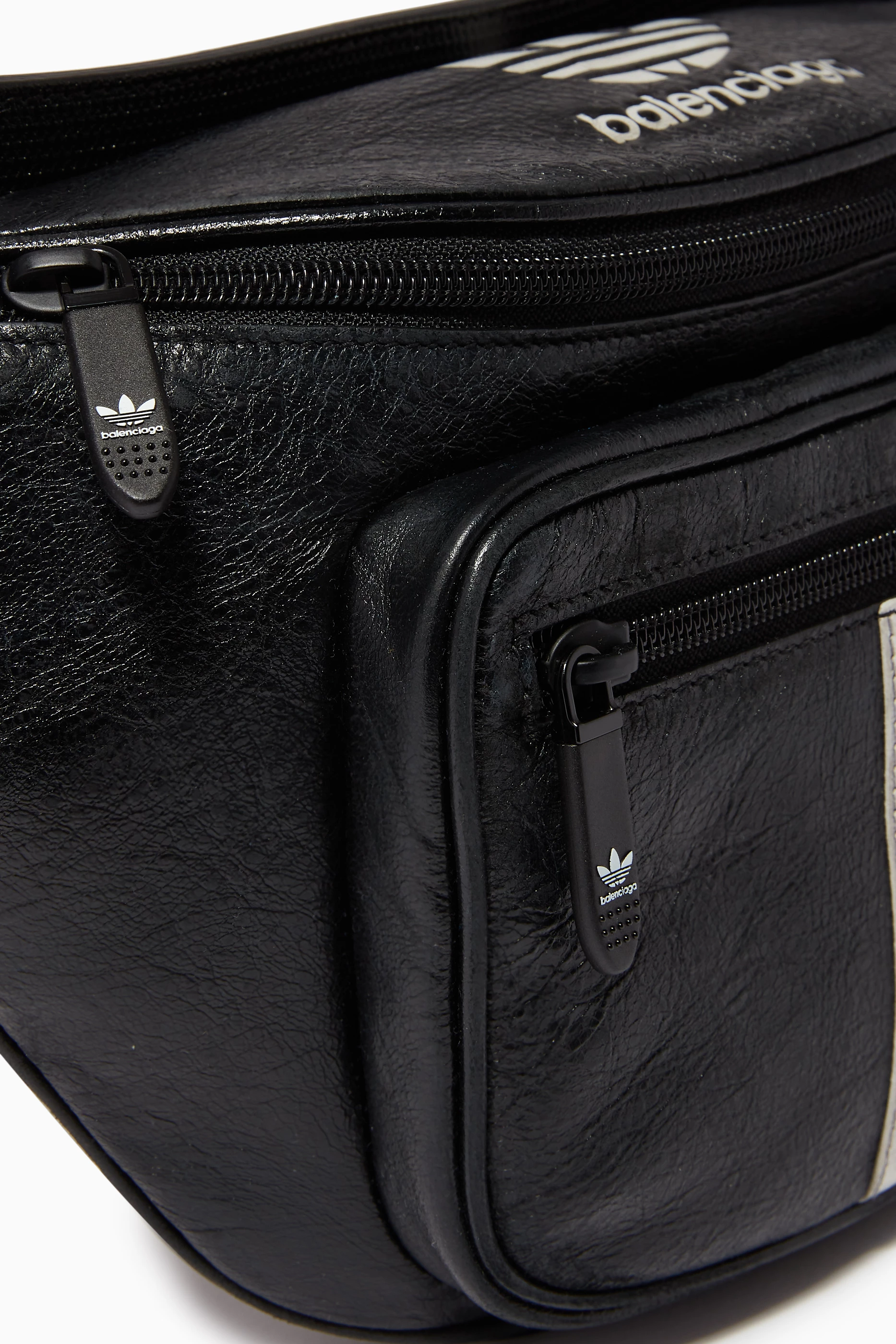 Buy Balenciaga Black x Adidas Belt Bag in Leather For Men Online Ounass Bahrain