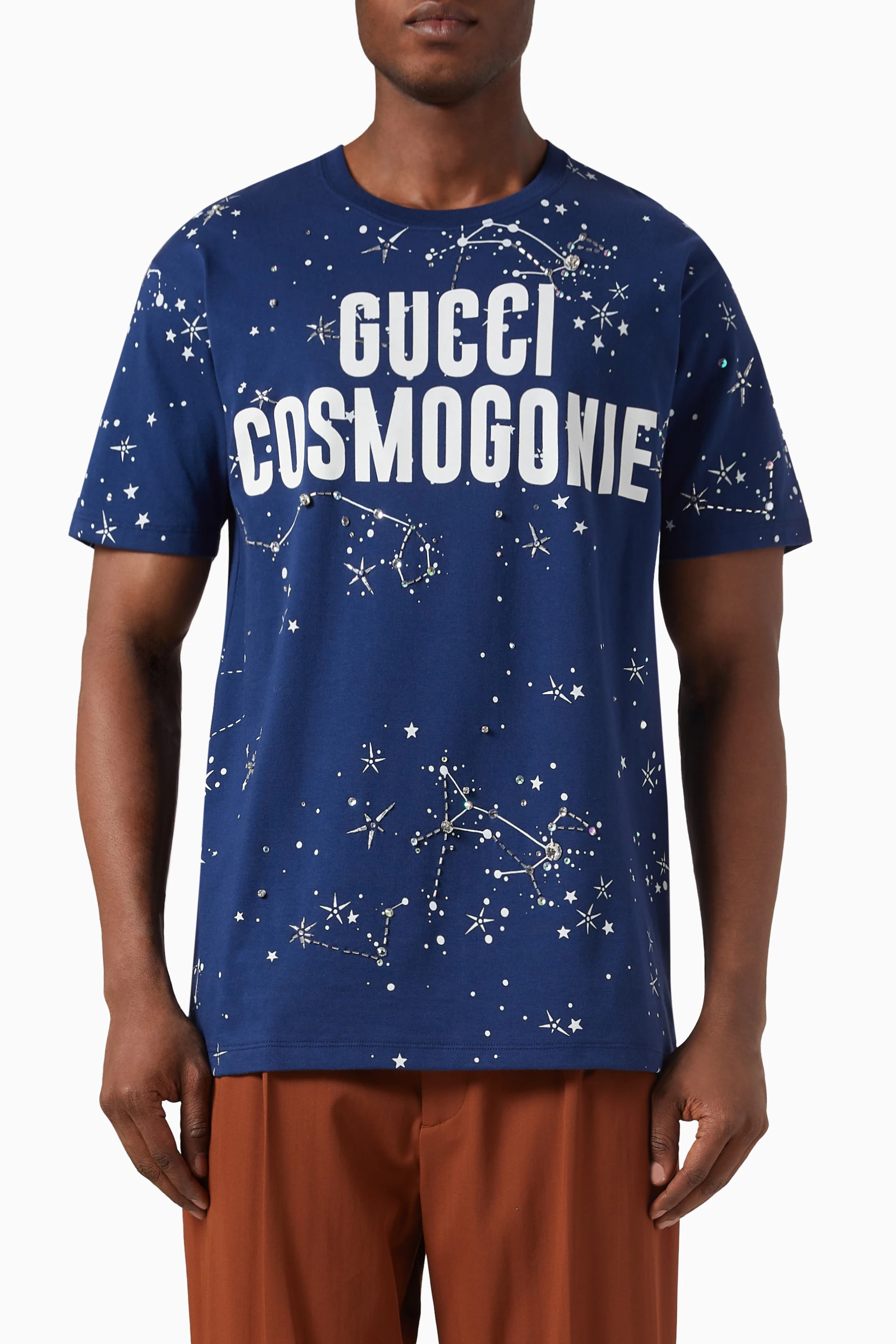Buy Gucci Multicolour Gucci Cosmogonie T shirt in Cotton Jersey For Men Online Ounass Bahrain