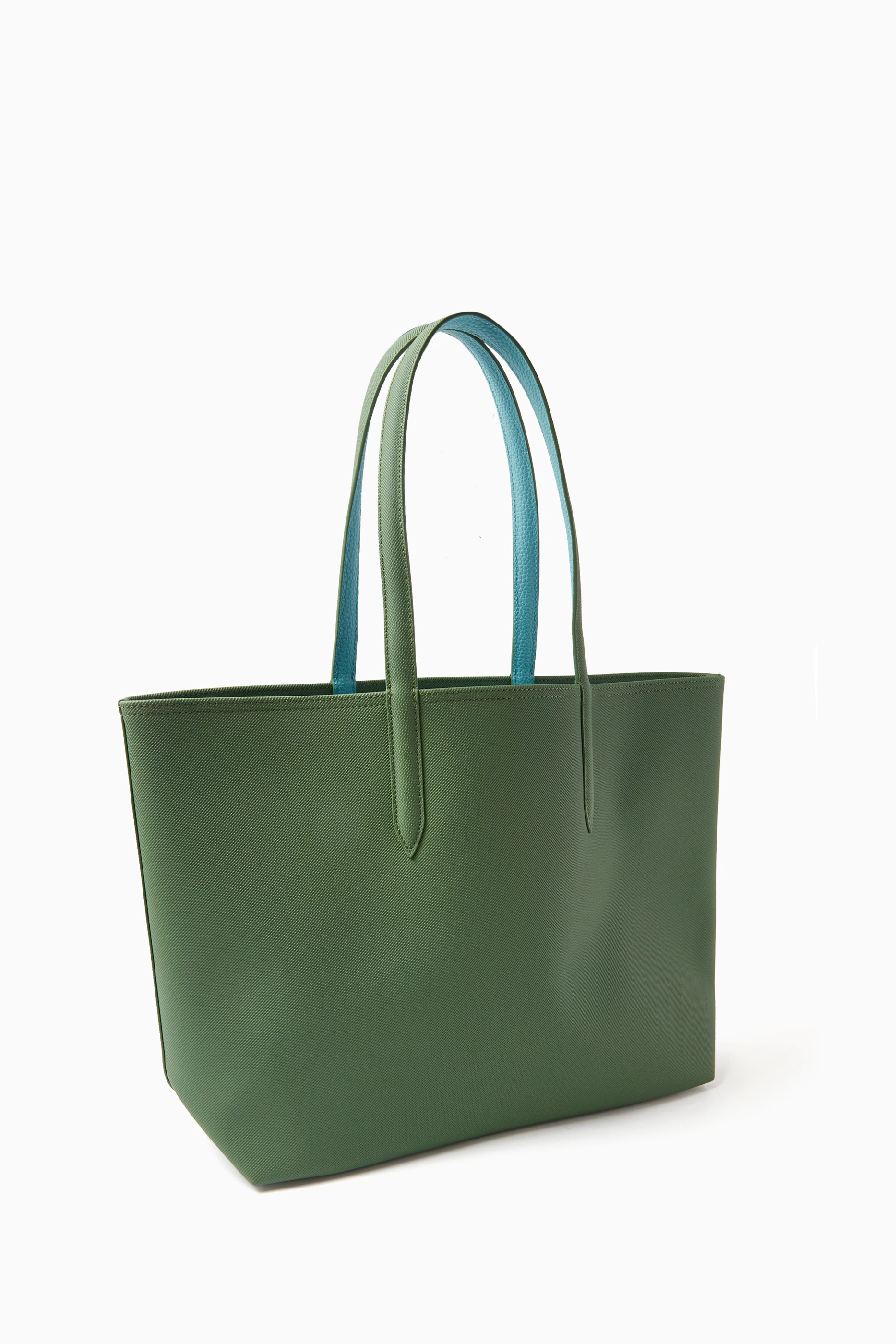 Buy Lacoste Green Anna Reversible Tote Bag in Coated Canvas For Women Online Ounass Bahrain