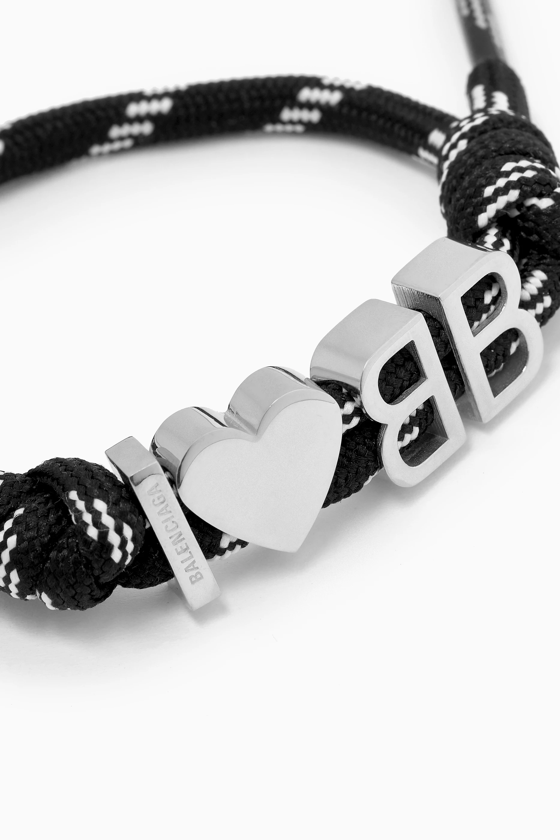 Buy Balenciaga Black I Love BB Bracelet in Brass For UNISEX Online Ounass Bahrain