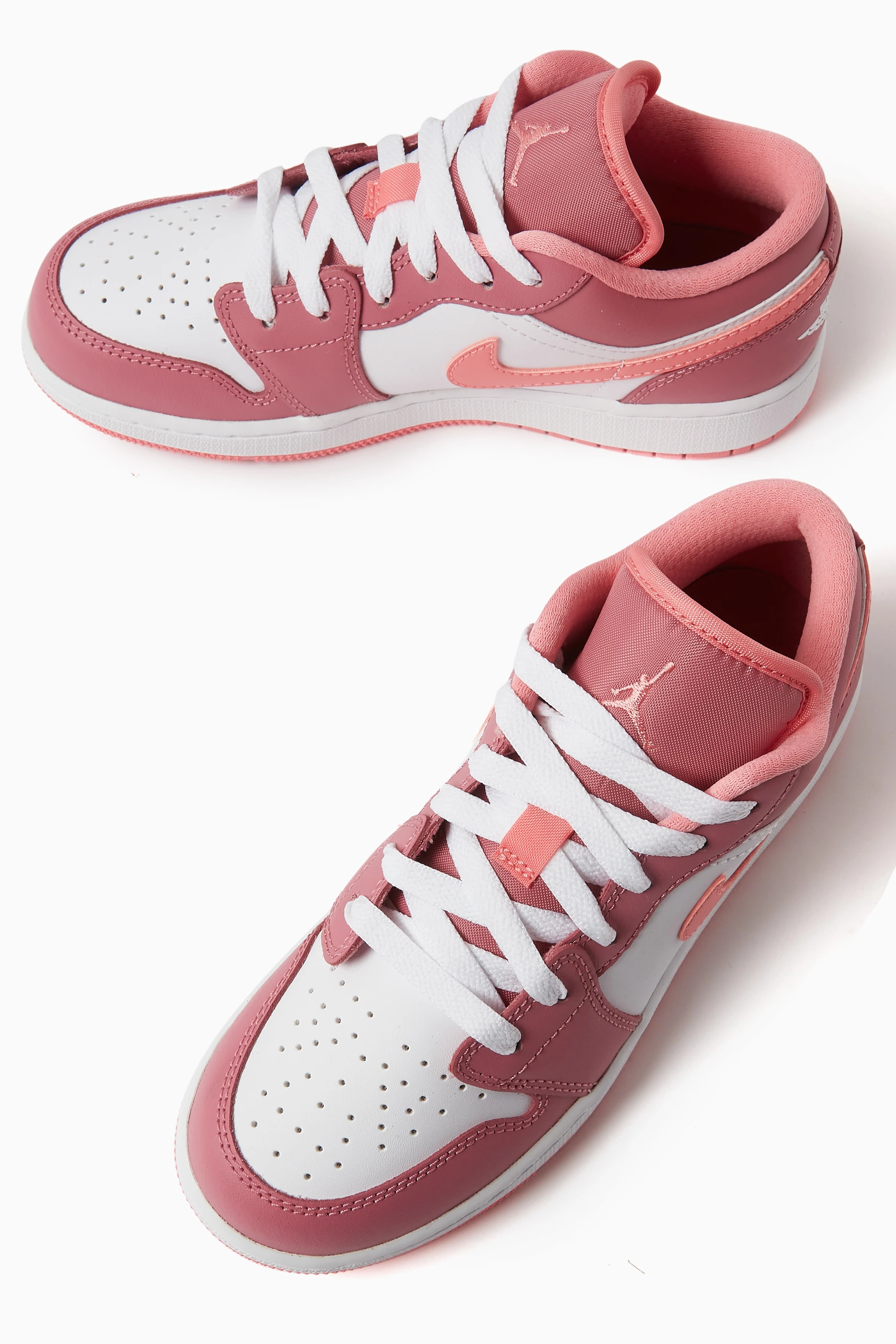 Buy Nike Pink Air Jordan Low-top Sneakers in Leather For Girls