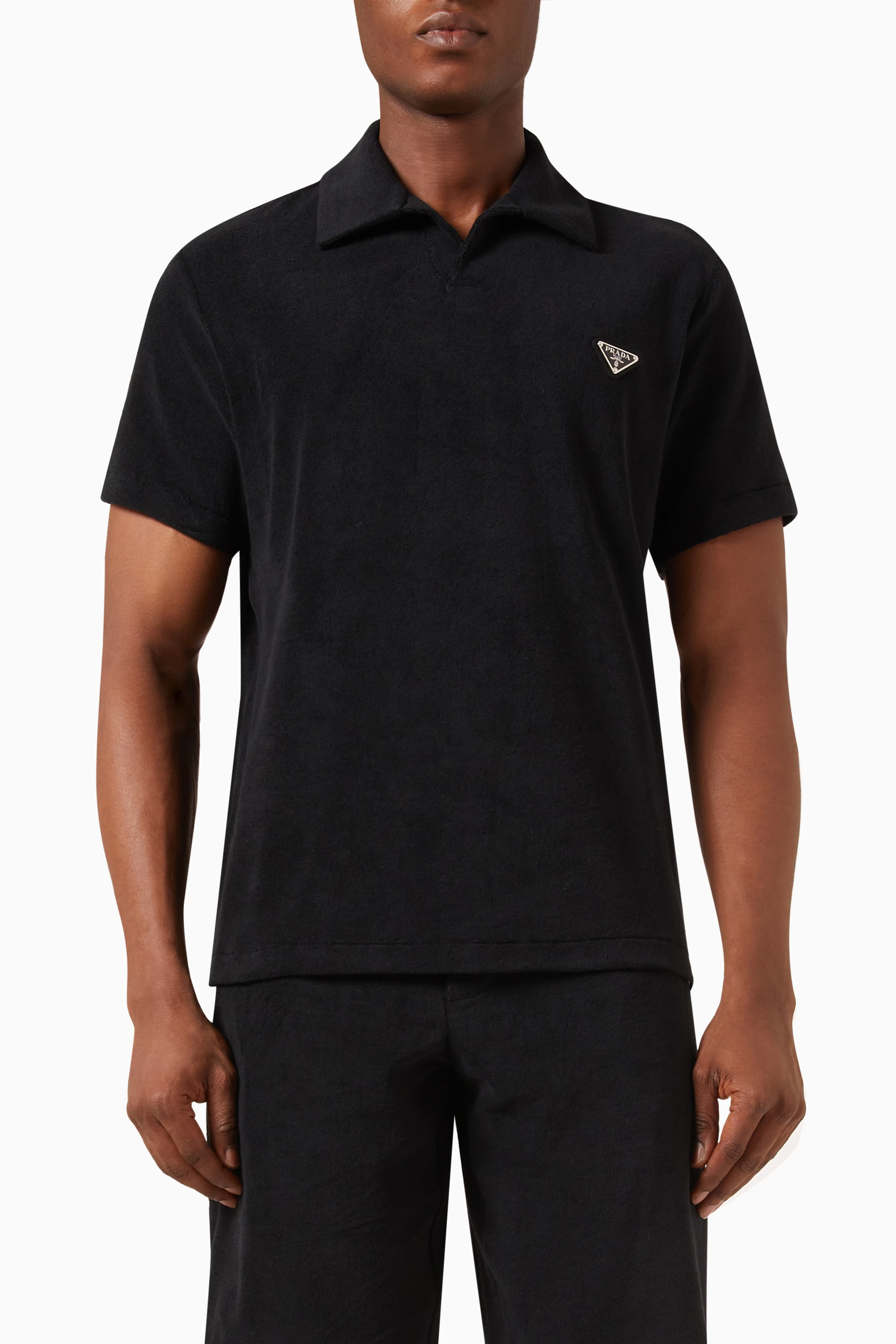 Prada polo shirt black outlet