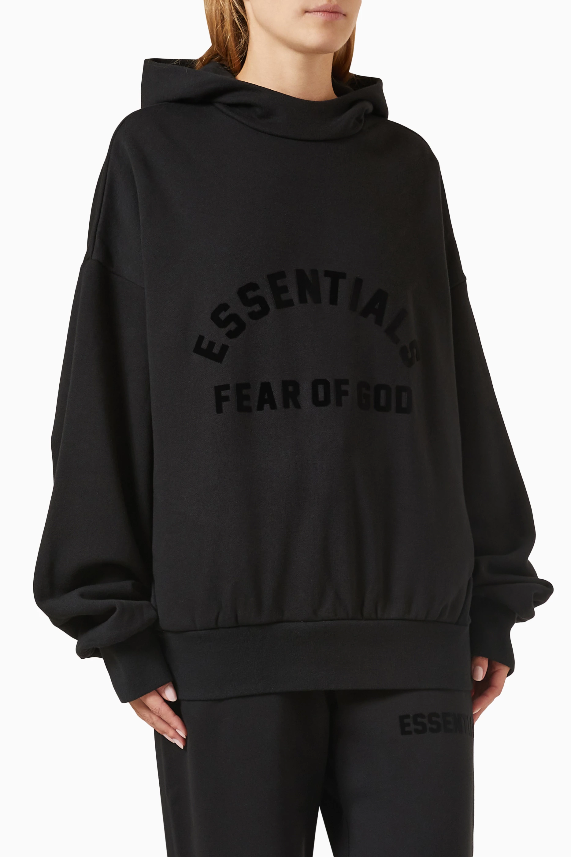 Black essentials hoodie women's new arrivals