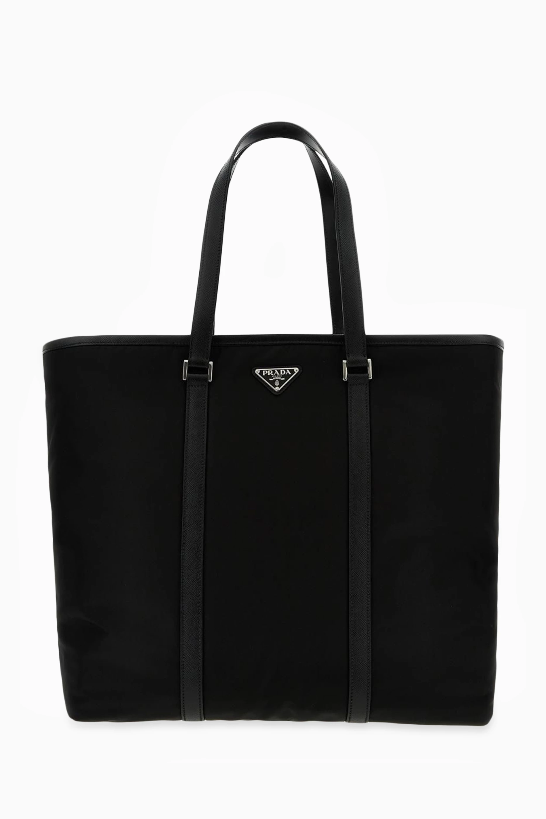 Buy Prada Black Tote Bag in Re Nylon Saffiano Leather For Men Online Ounass Bahrain