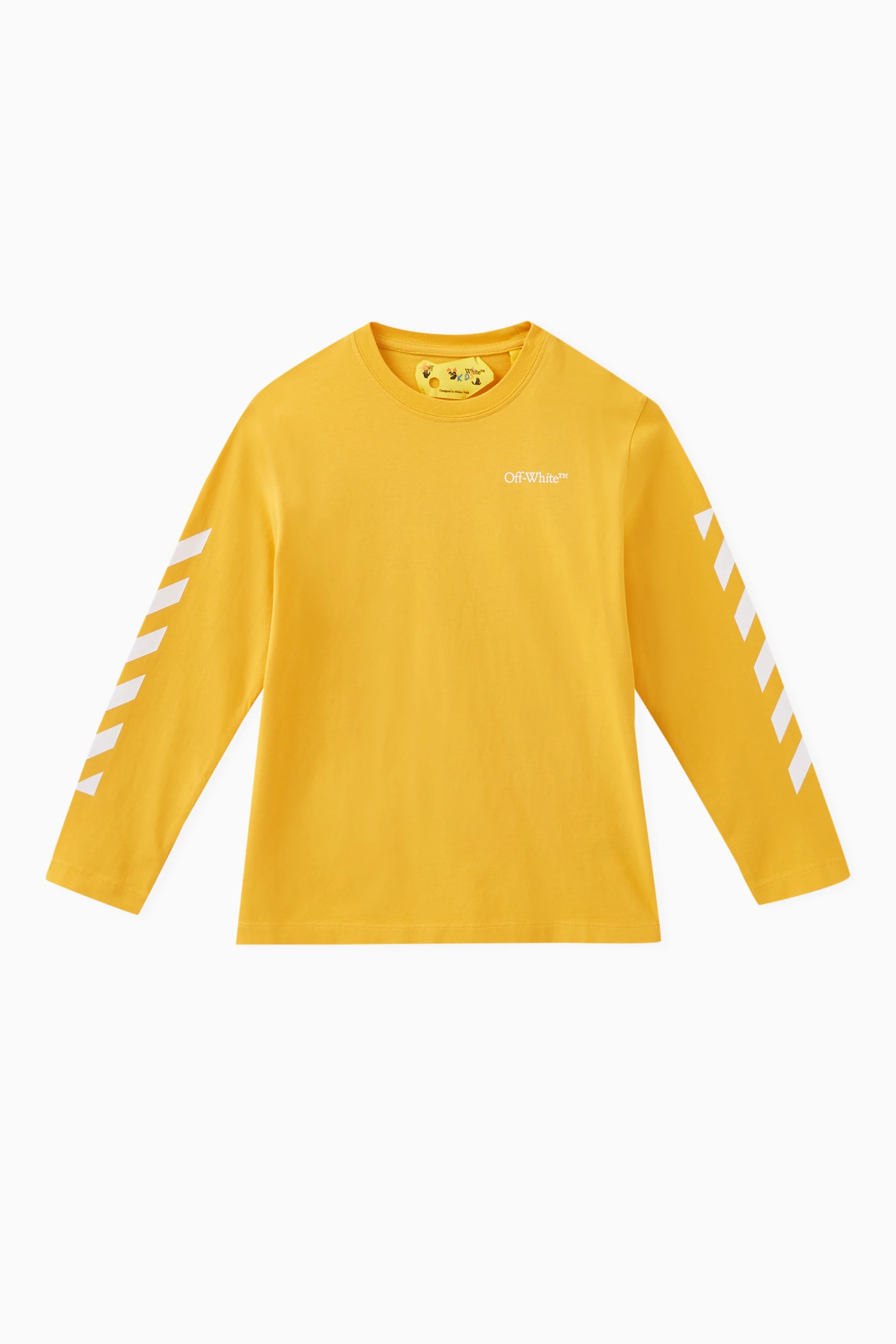 Yellow off white t shirt on sale