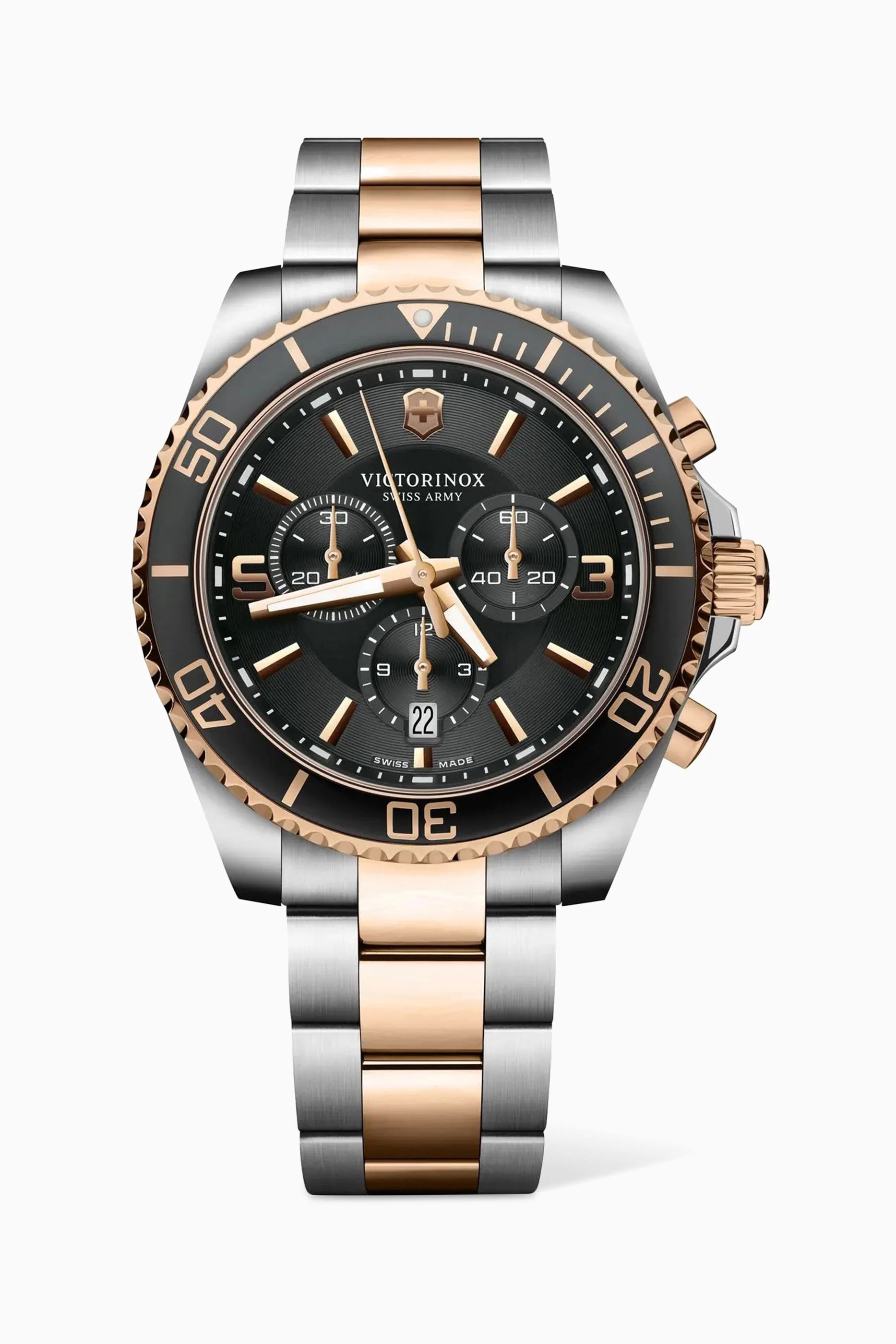 Buy Victorinox Black Maverick Chronograph Watch in Stainless Steel For Men Online Ounass Bahrain