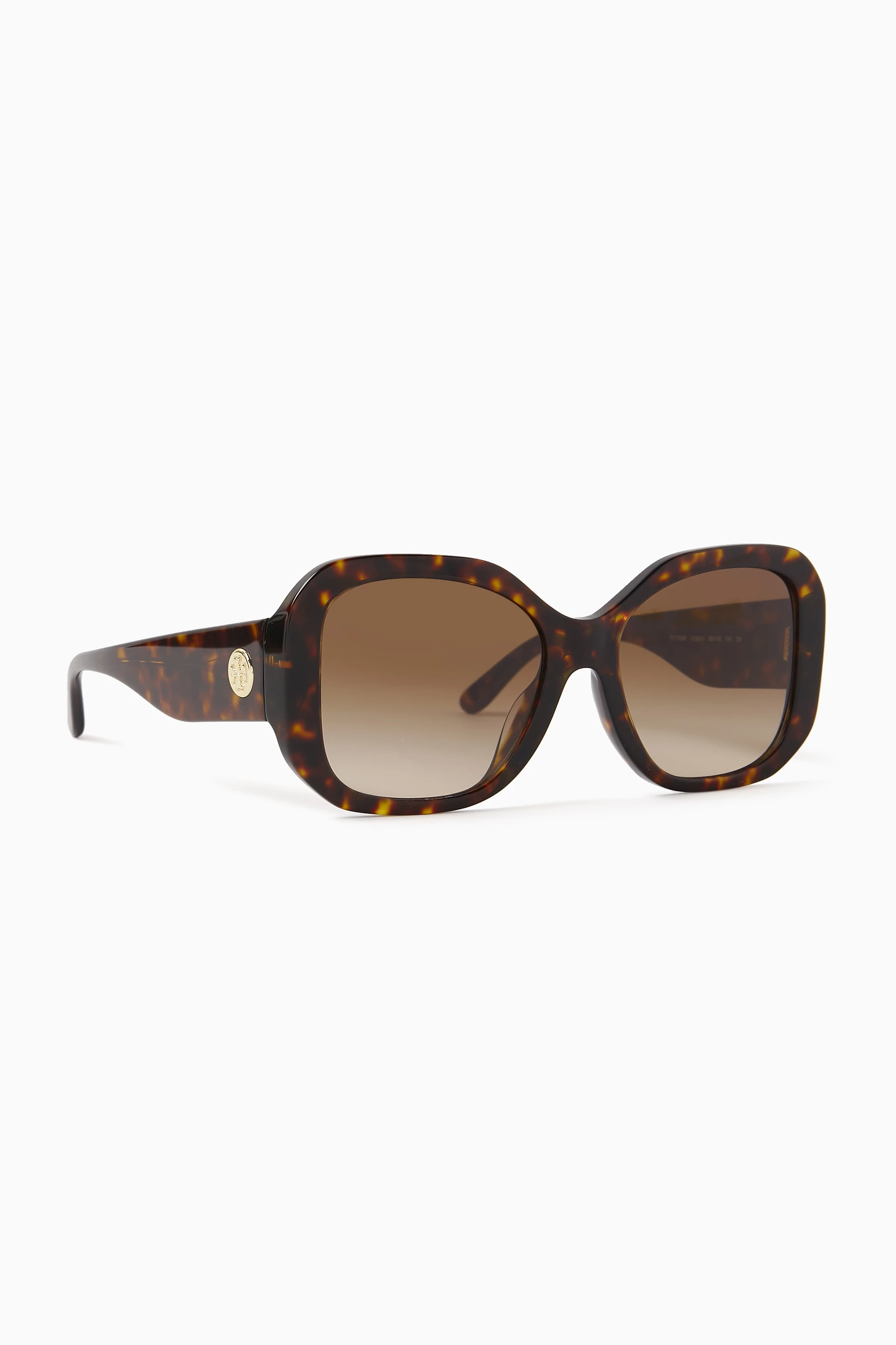 Buy Tory Burch Blue Monogram Sunglasses in Acetate For Women Online Ounass Bahrain