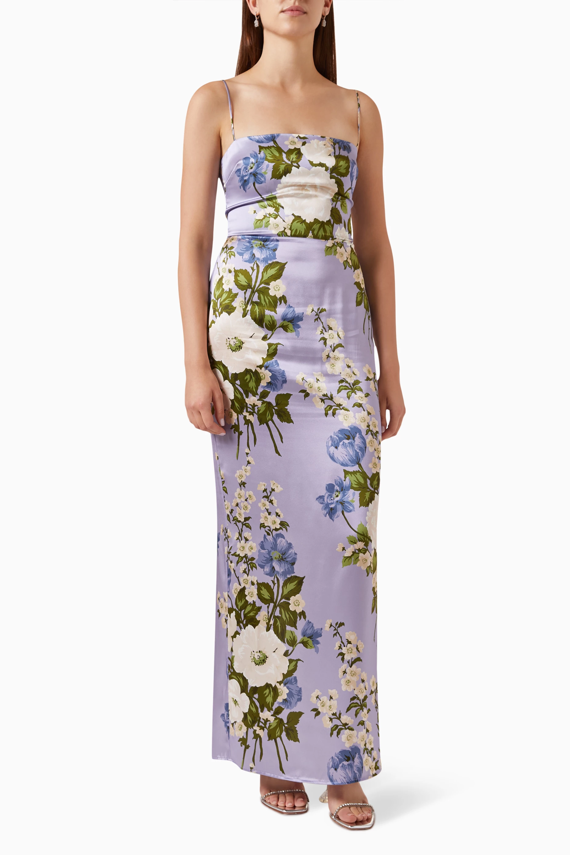 Buy Reformation Purple Frankie Maxi Dress in Silk-charmeuse For Women  Online | Ounass Bahrain