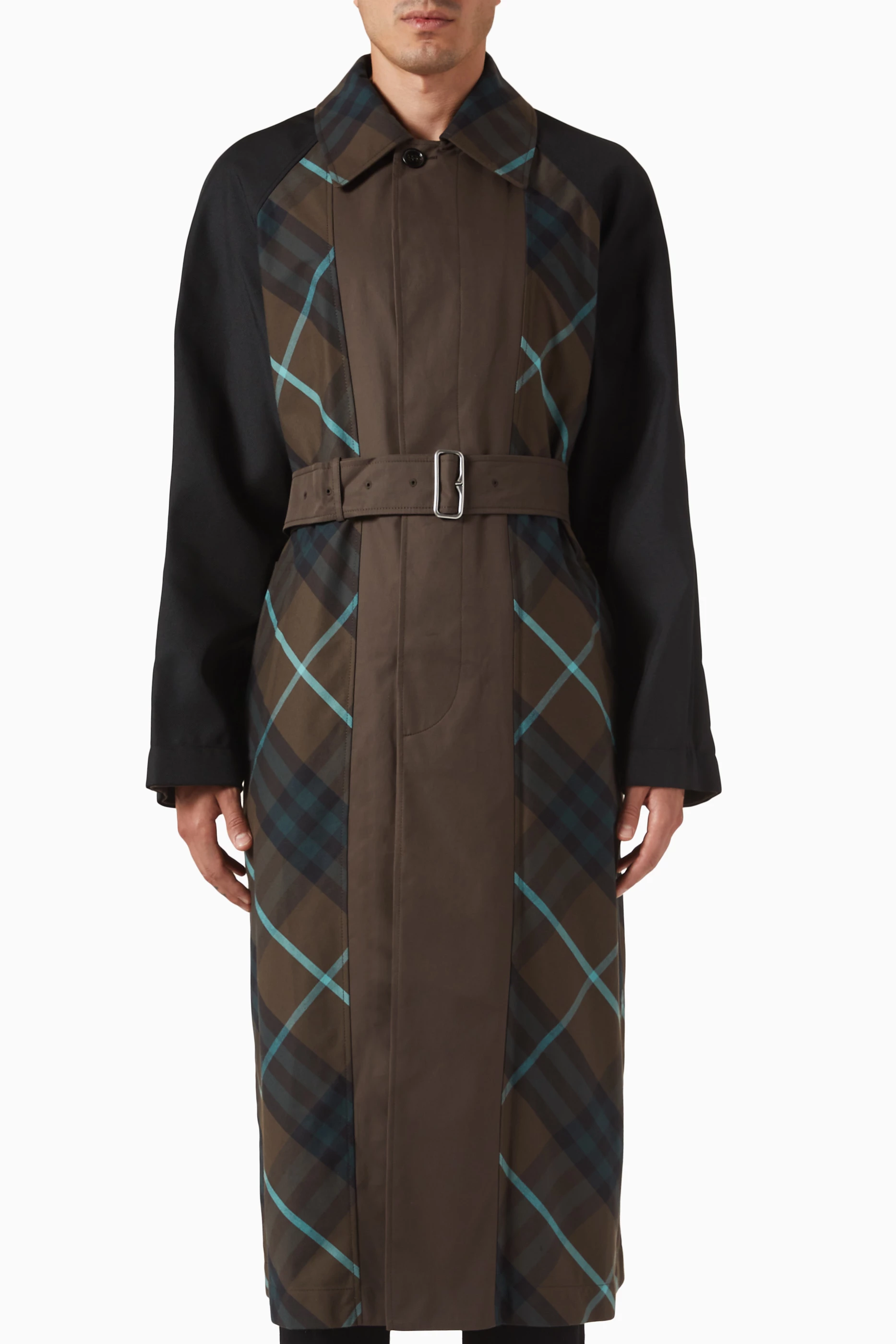 Burberry plaid trench coat shop