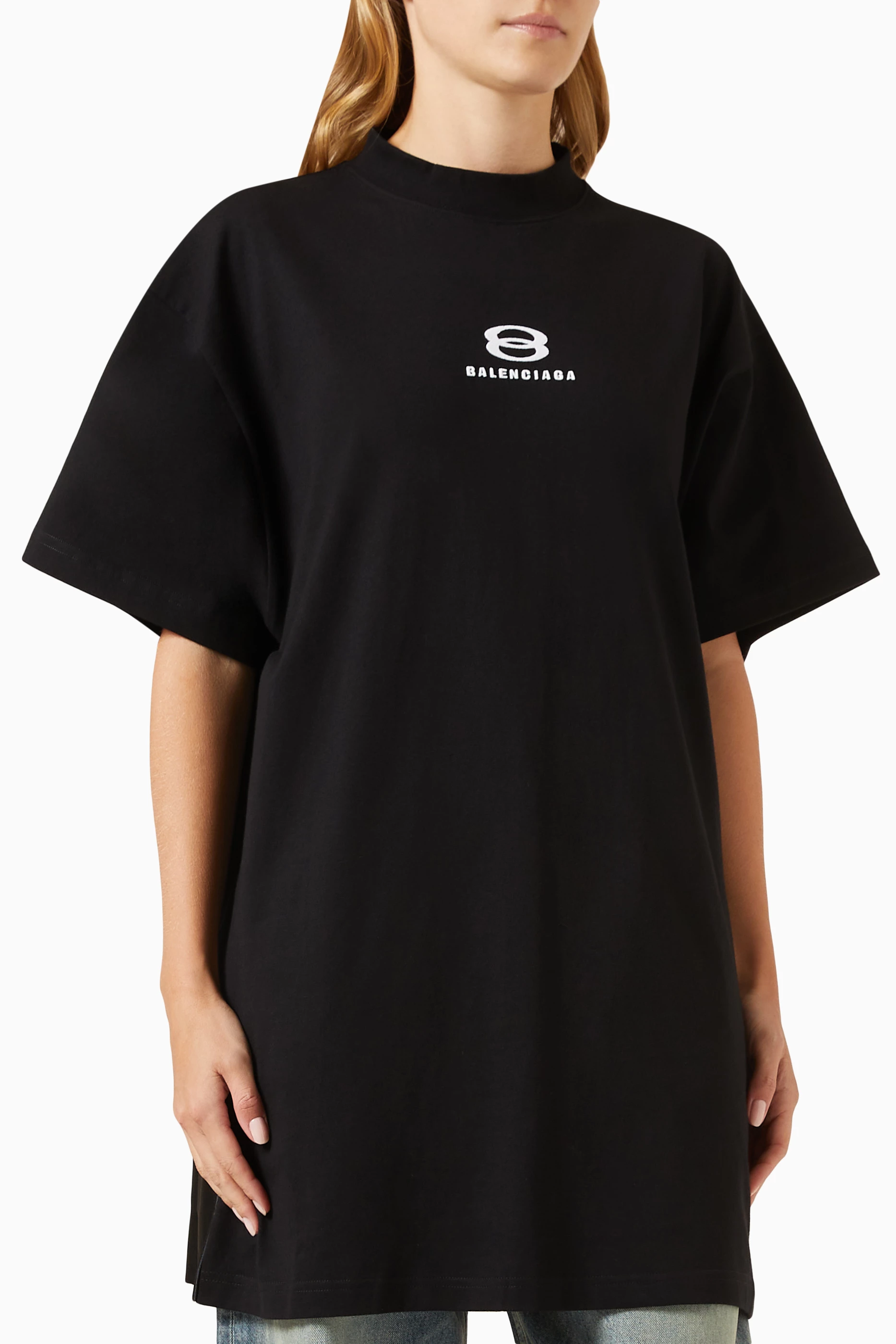 Buy Balenciaga Black Unity Sports Icon Deconstructed T-Shirt