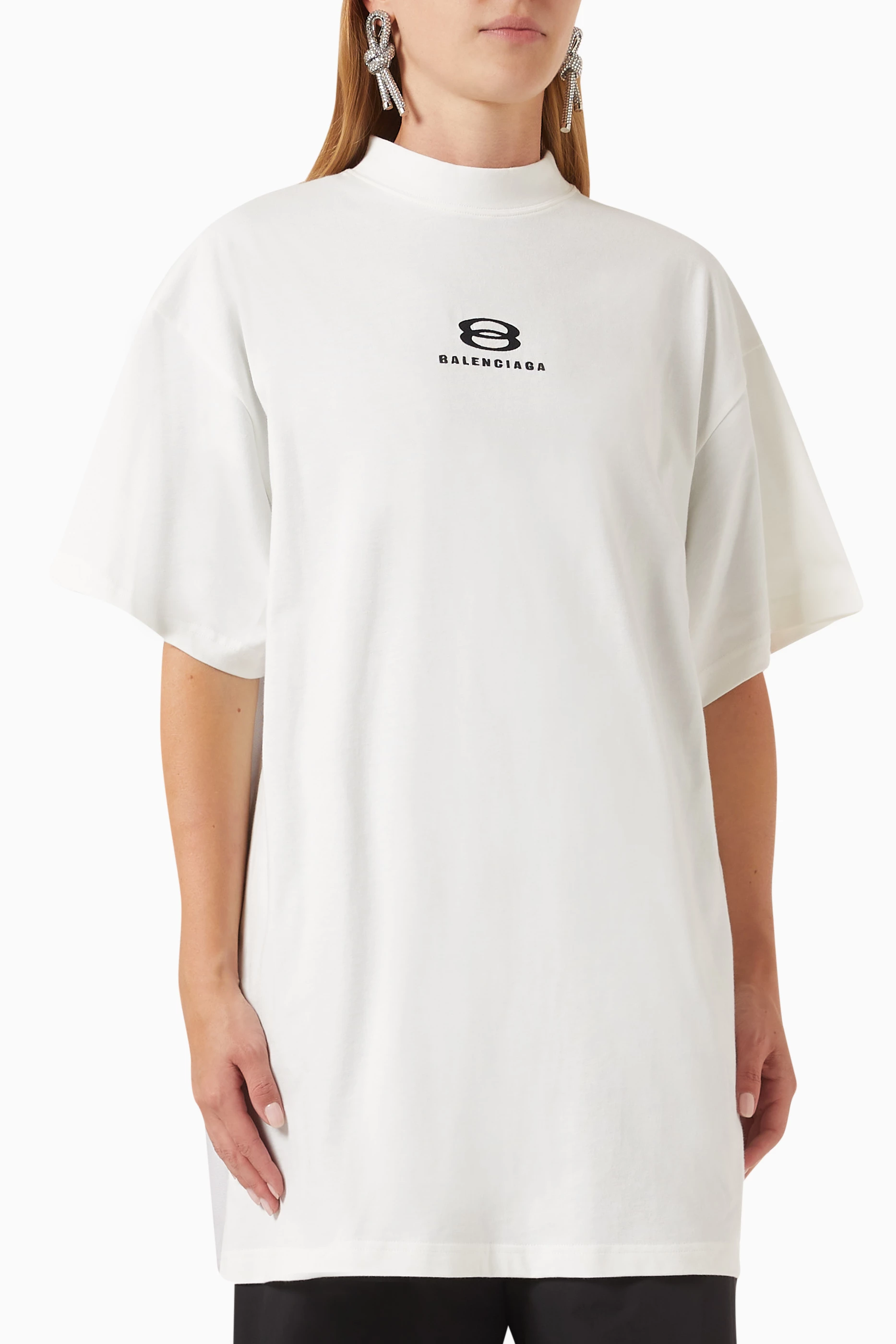 Buy Balenciaga White Unity Sports Icon Deconstructed T-Shirt in