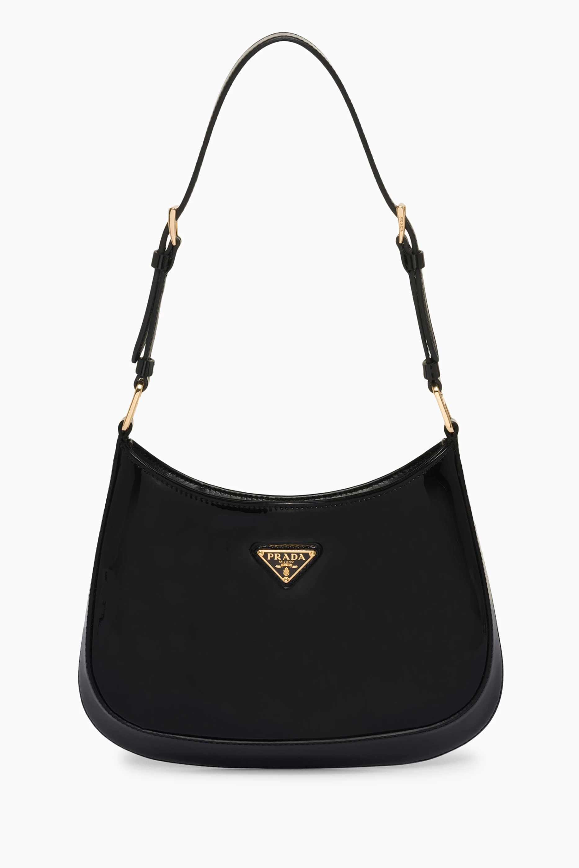 Buy Prada Black Small Cleo Shoulder Bag in Patent Leather For Women Online Ounass Bahrain