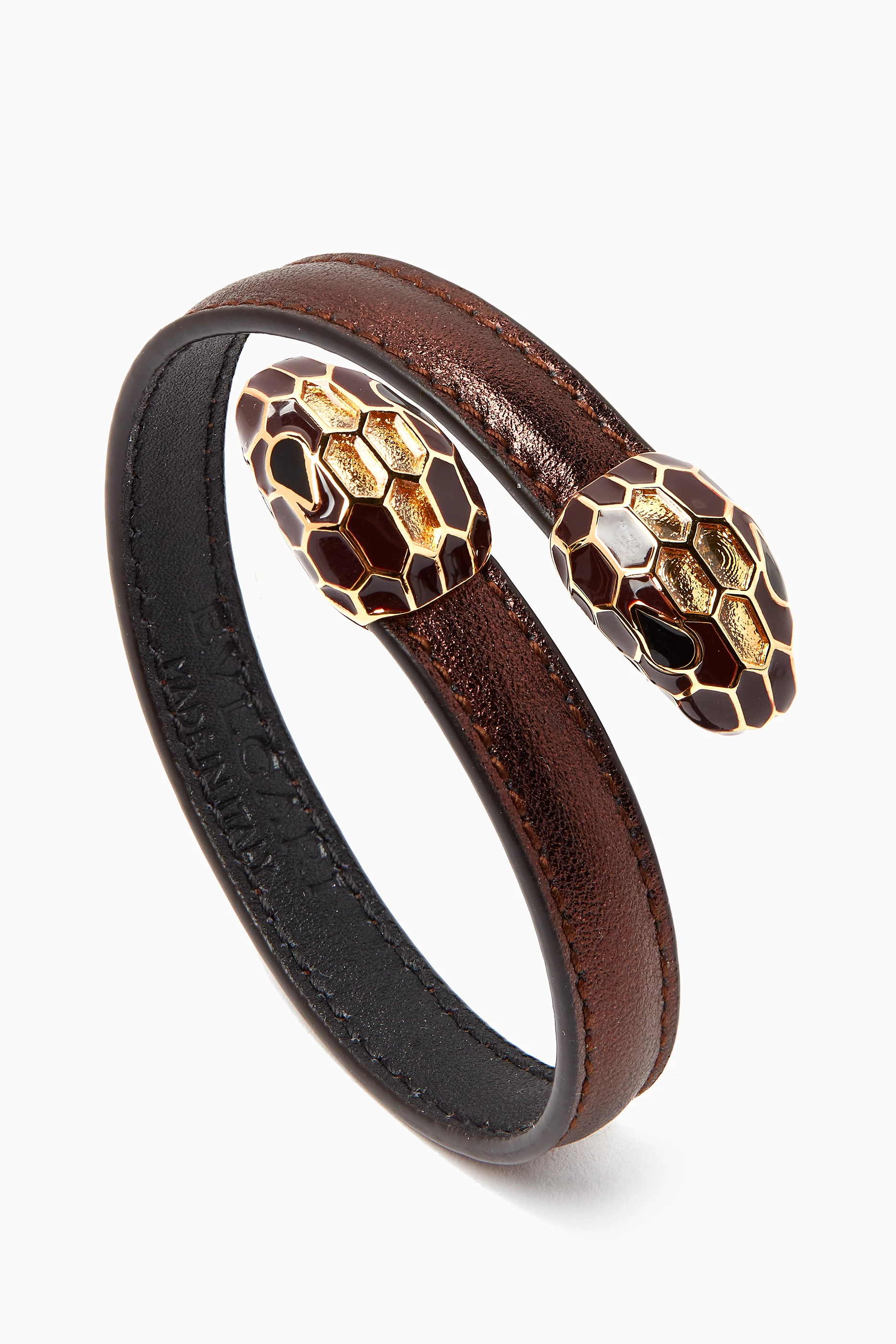 Bvlgari bracelet snake leather new arrivals