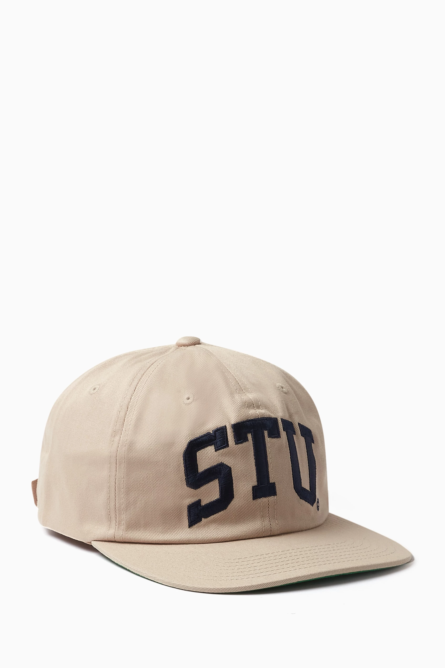 Stussy Stu Arch Strapback Cap Off white