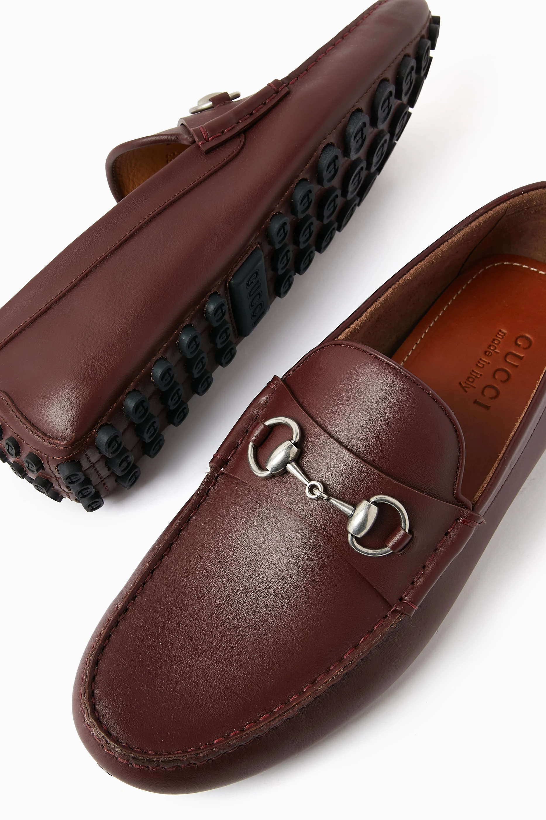 Burgundy gucci shoes store