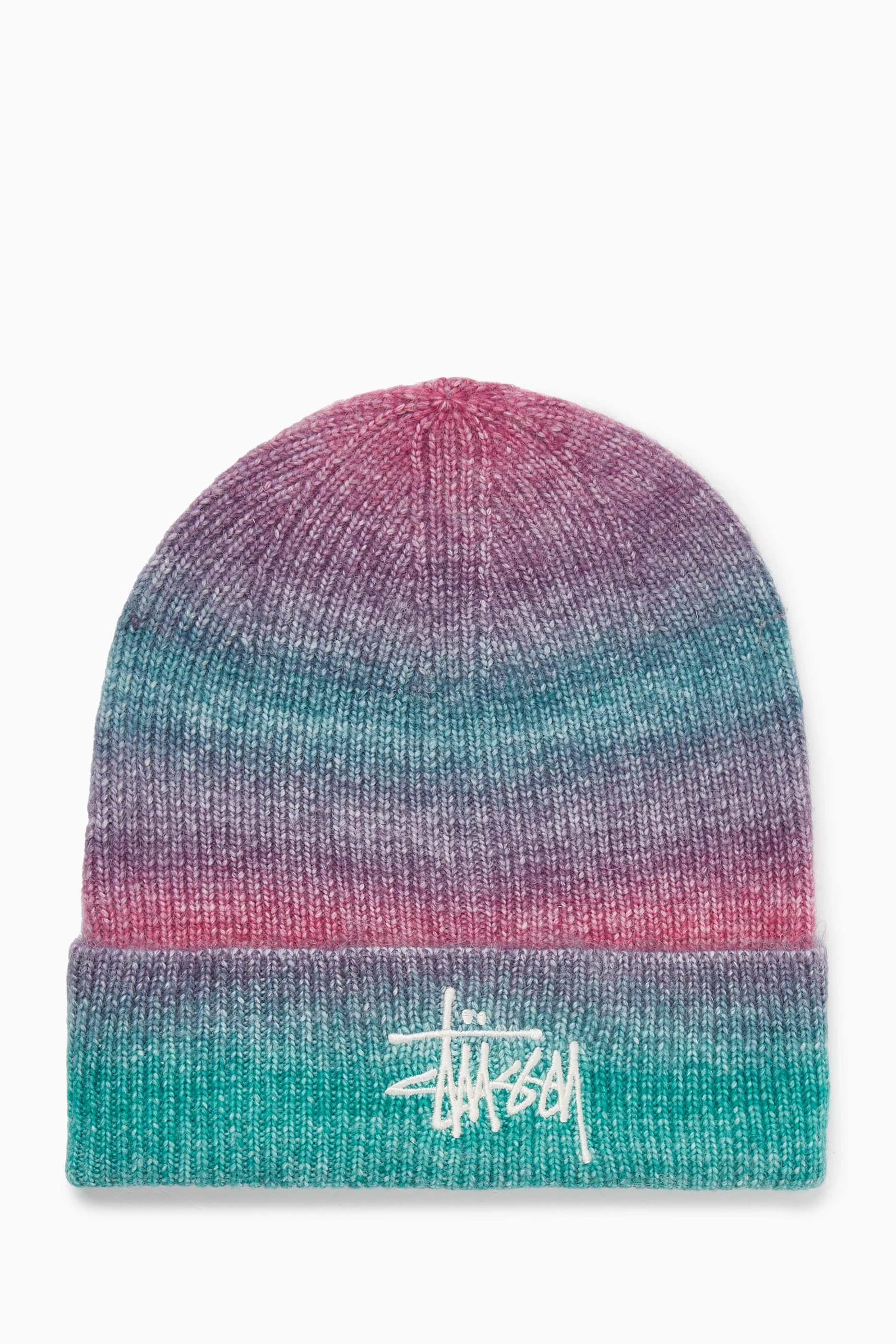 Buy Stüssy Multicolour Spray Stripe Cuff Beanie Hat in Acrylic For Men  Online | Ounass Bahrain