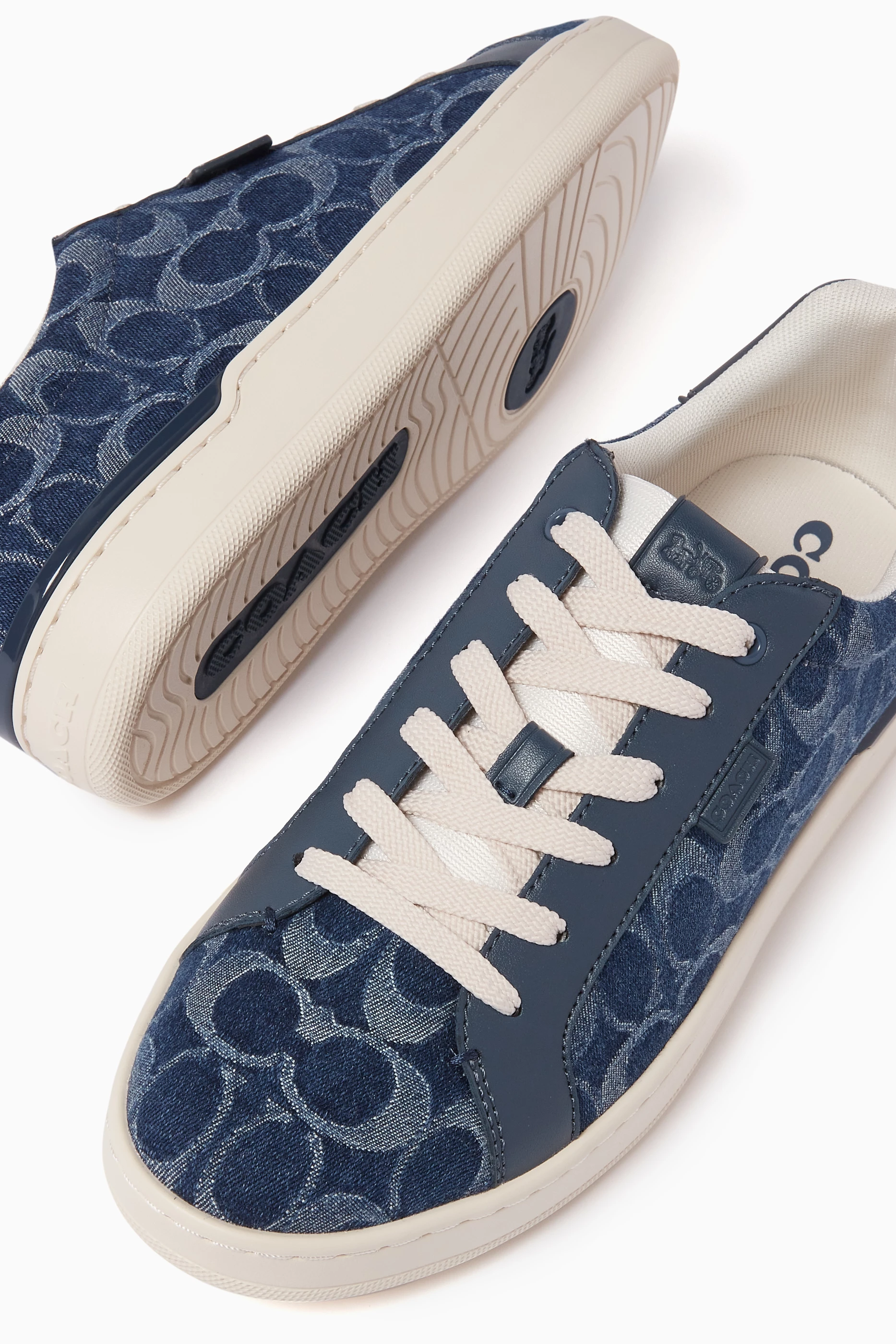 Buy Coach Blue Lowline Low top Sneakers in Signature Denim For Women Online Ounass Bahrain
