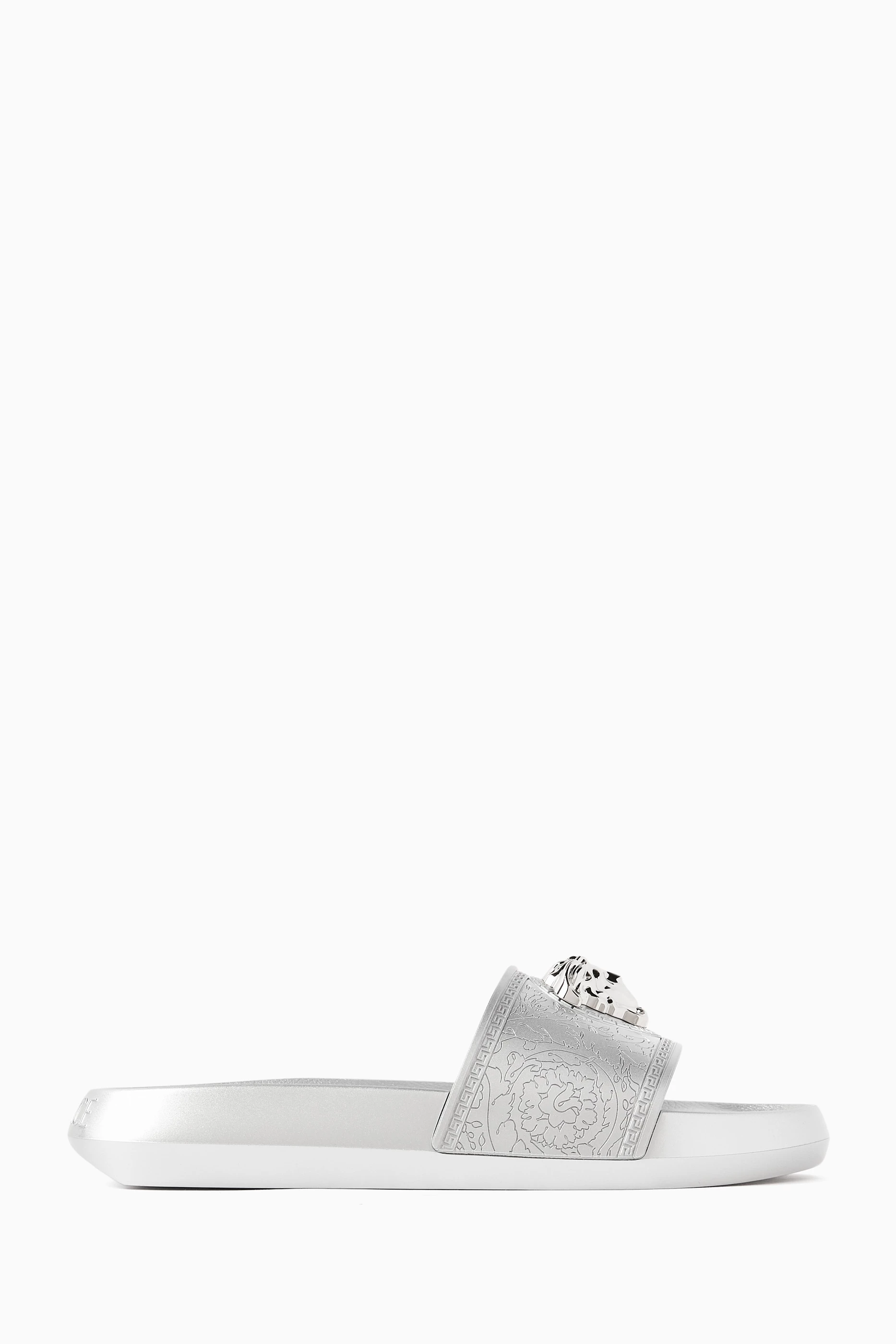 Versace baroque medusa slides cheap