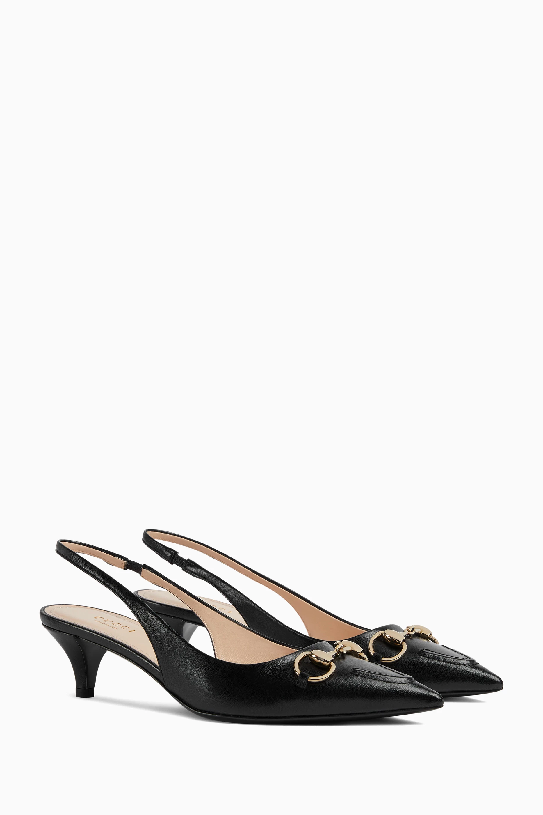 Gucci horsebit slingback top