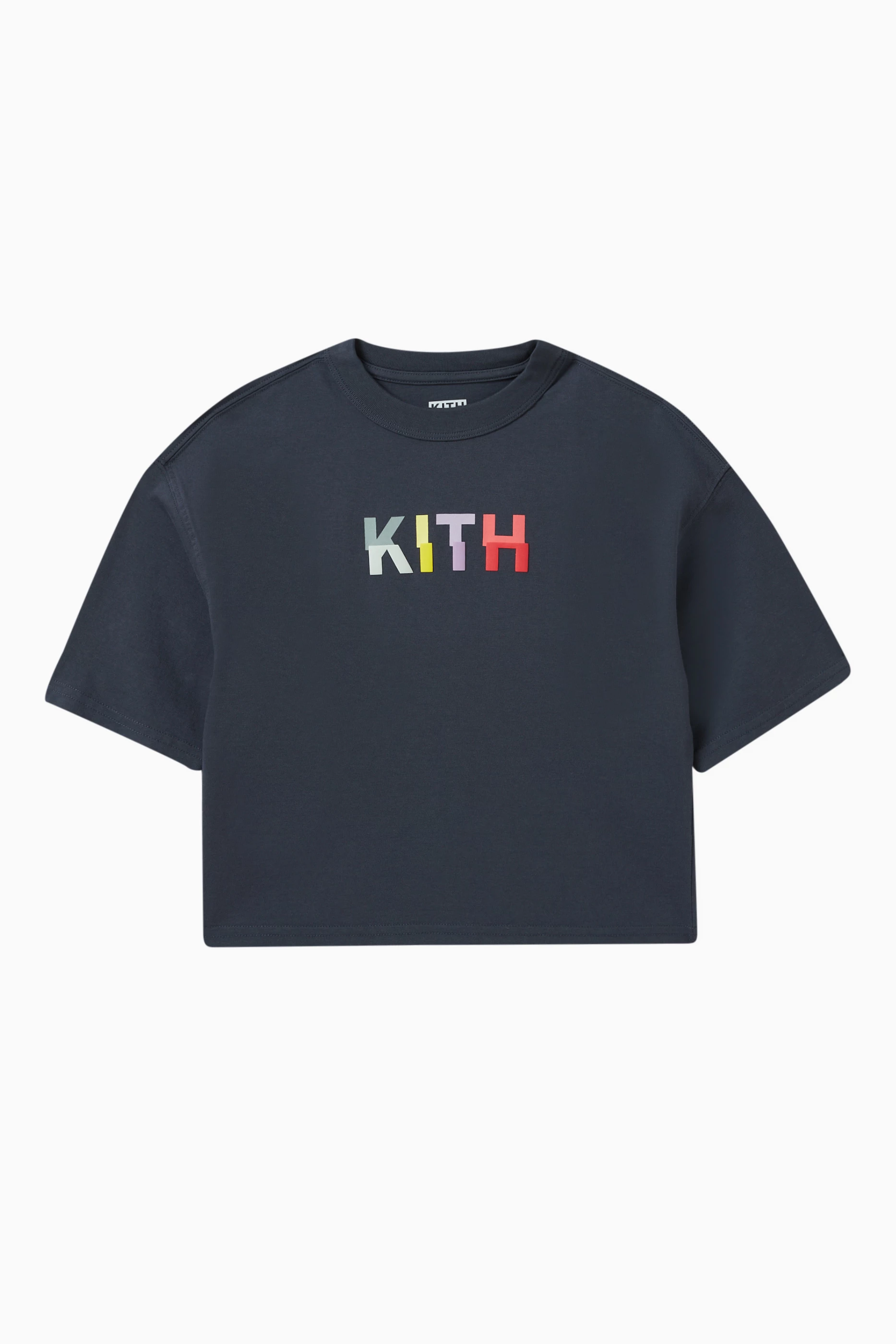 Buy Kith Black Novelty Logo Graphic T shirt in Cotton For UNISEX Online Ounass Bahrain