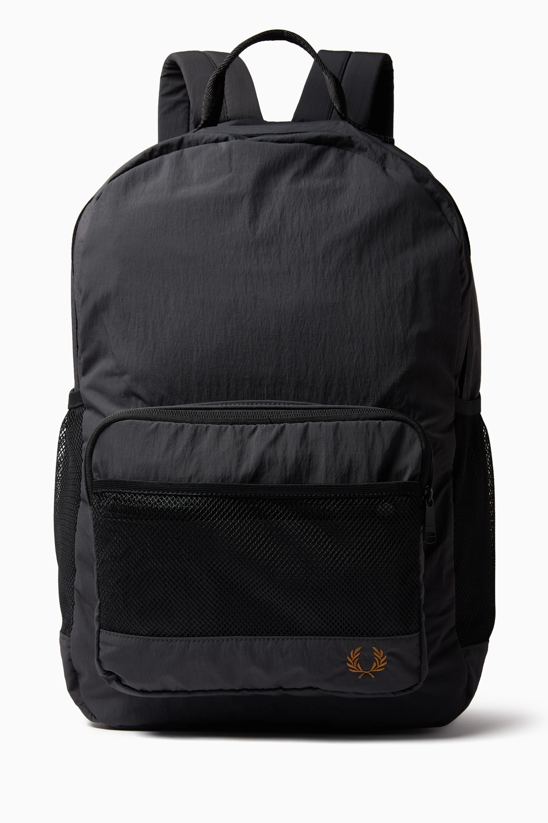 ◆FRED PERRY◆ Crinkle Nylon Mesh Backpack Anchor Grey CFPU2 Fred Perry Crinkle Nylon Mesh Back Pack сумки и рюкзаки