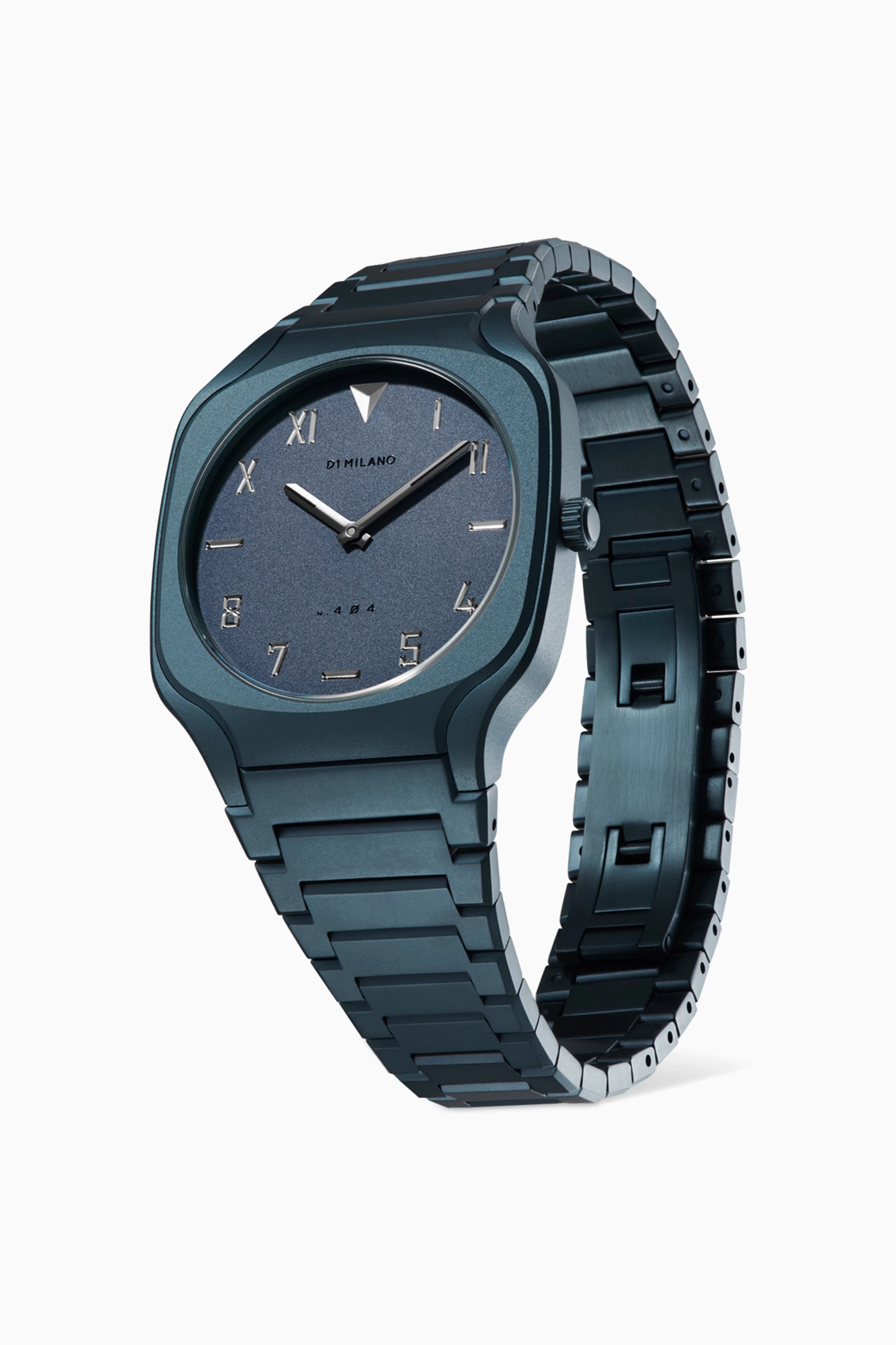 Buy D1 Milano Blue Square Watch in Stainless Steel 37mm For Men Online Ounass Bahrain