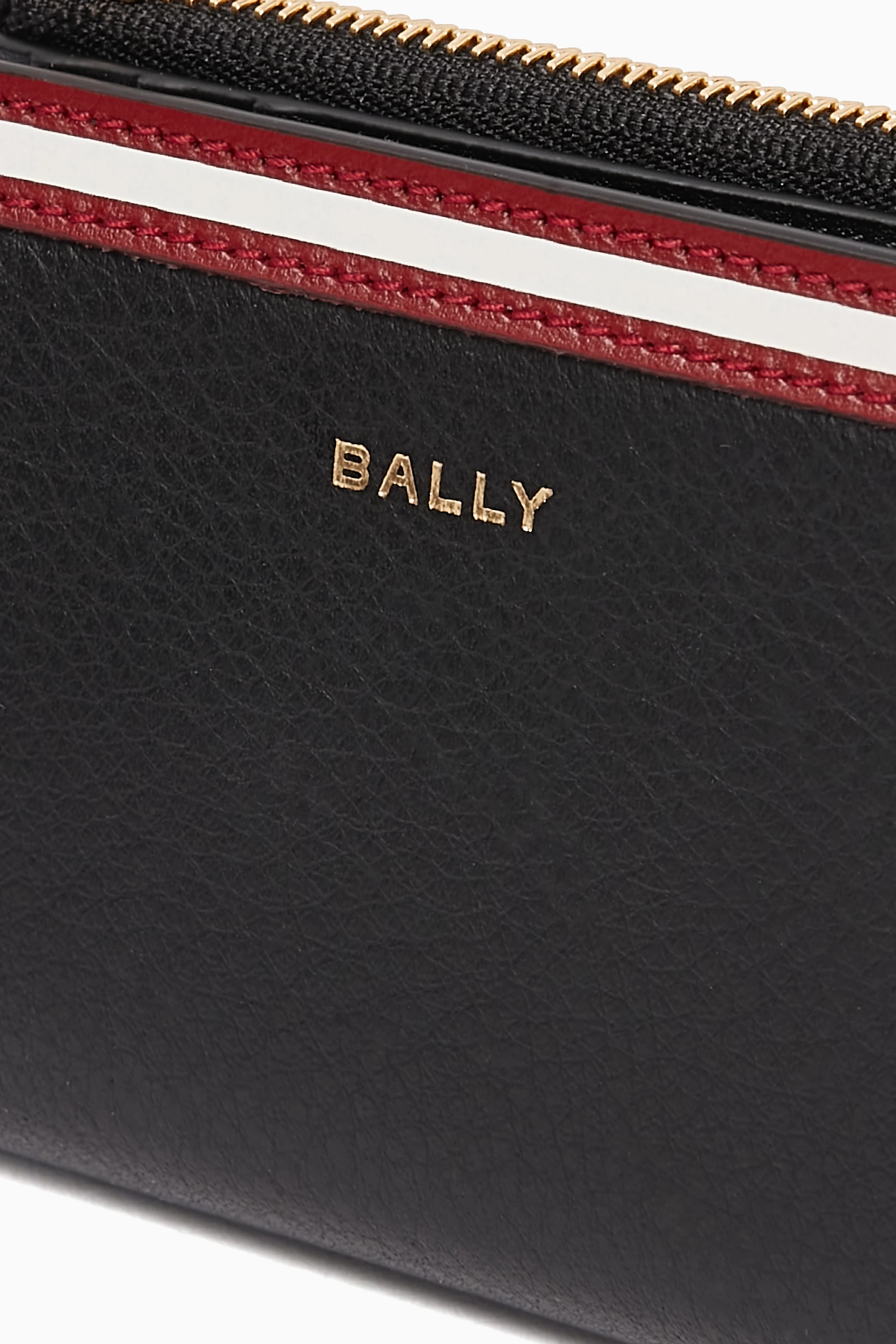 Buy Bally Black Code Compact Wallet in Leather For Women Online Ounass Bahrain
