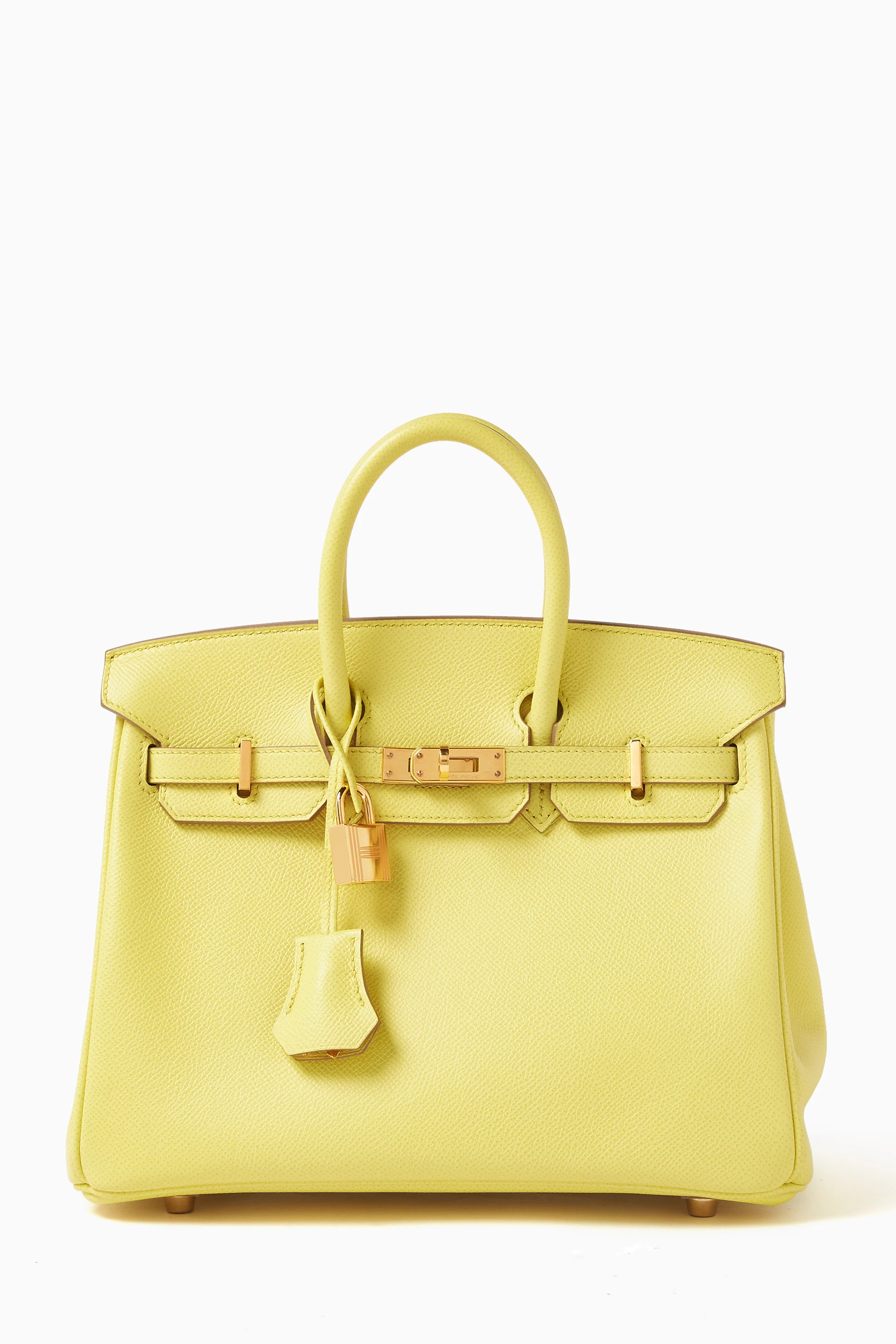 Buy Hermes Pre Loved Yellow Hermes Birkin 25 Soufre in Epsom Leather For Women Online Ounass Bahrain