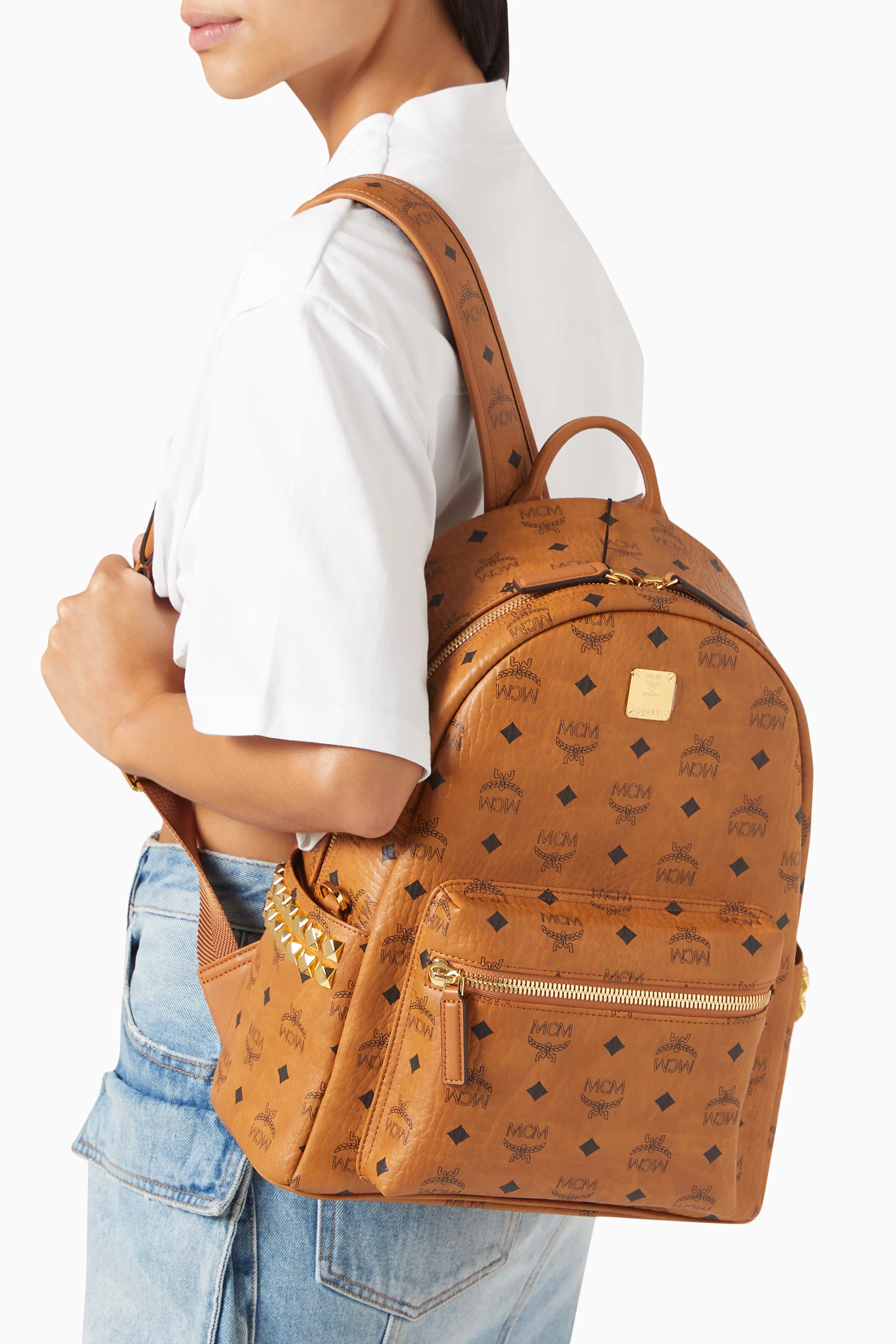 Mcm backpack stark small hot sale