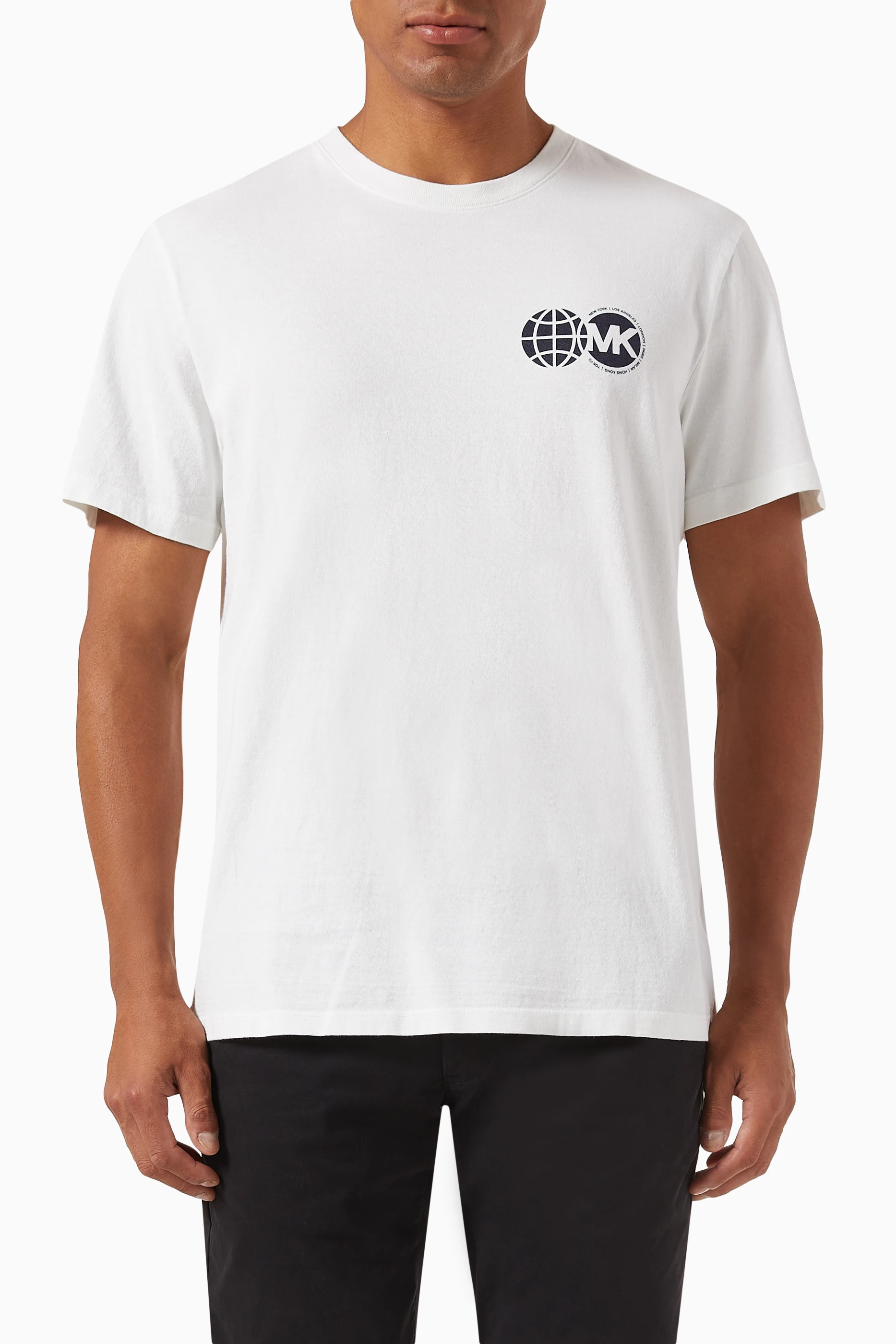 Mk white t shirt clearance