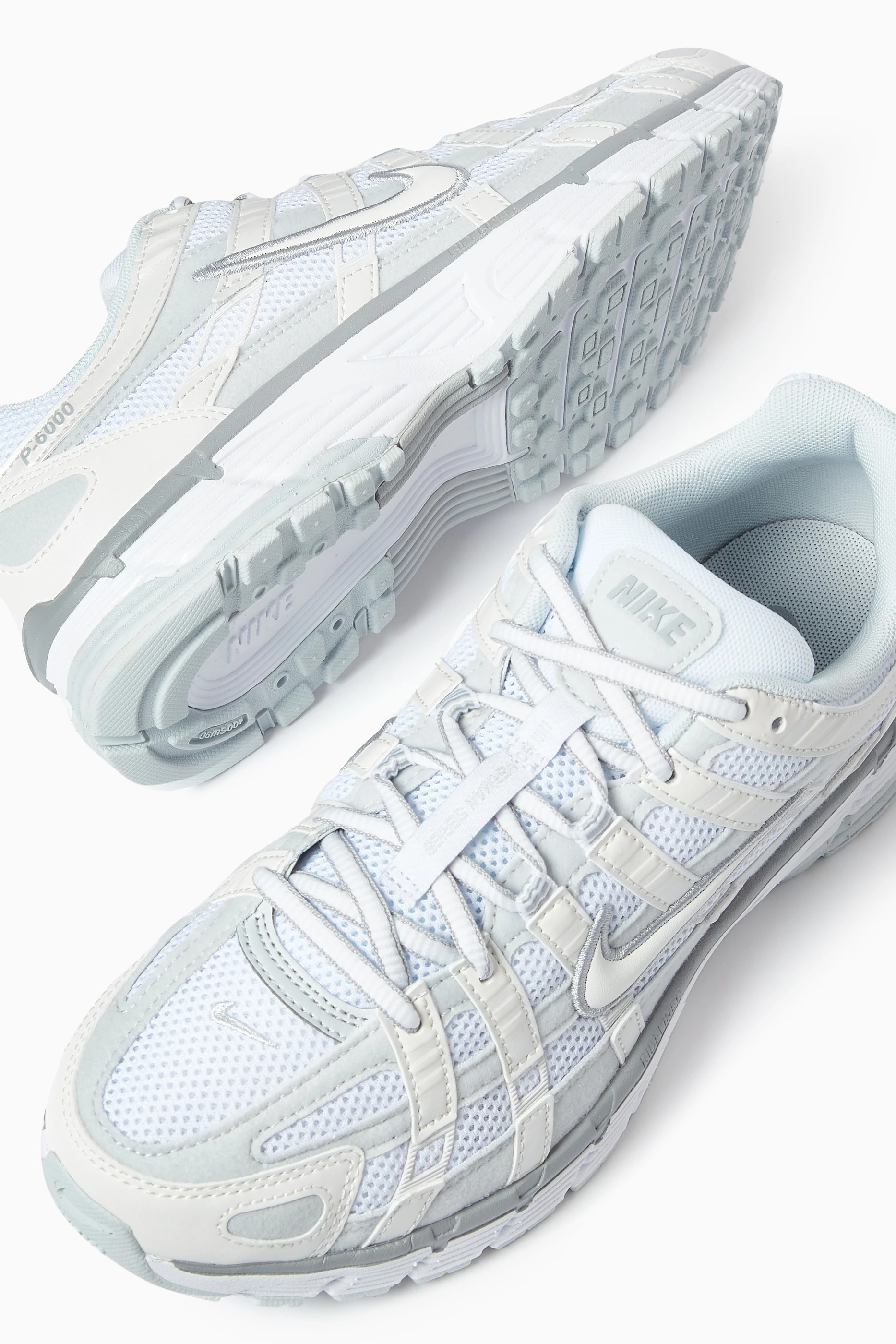 Buy Nike White P 6000 Sneakers in Textile For Women Online Ounass Bahrain