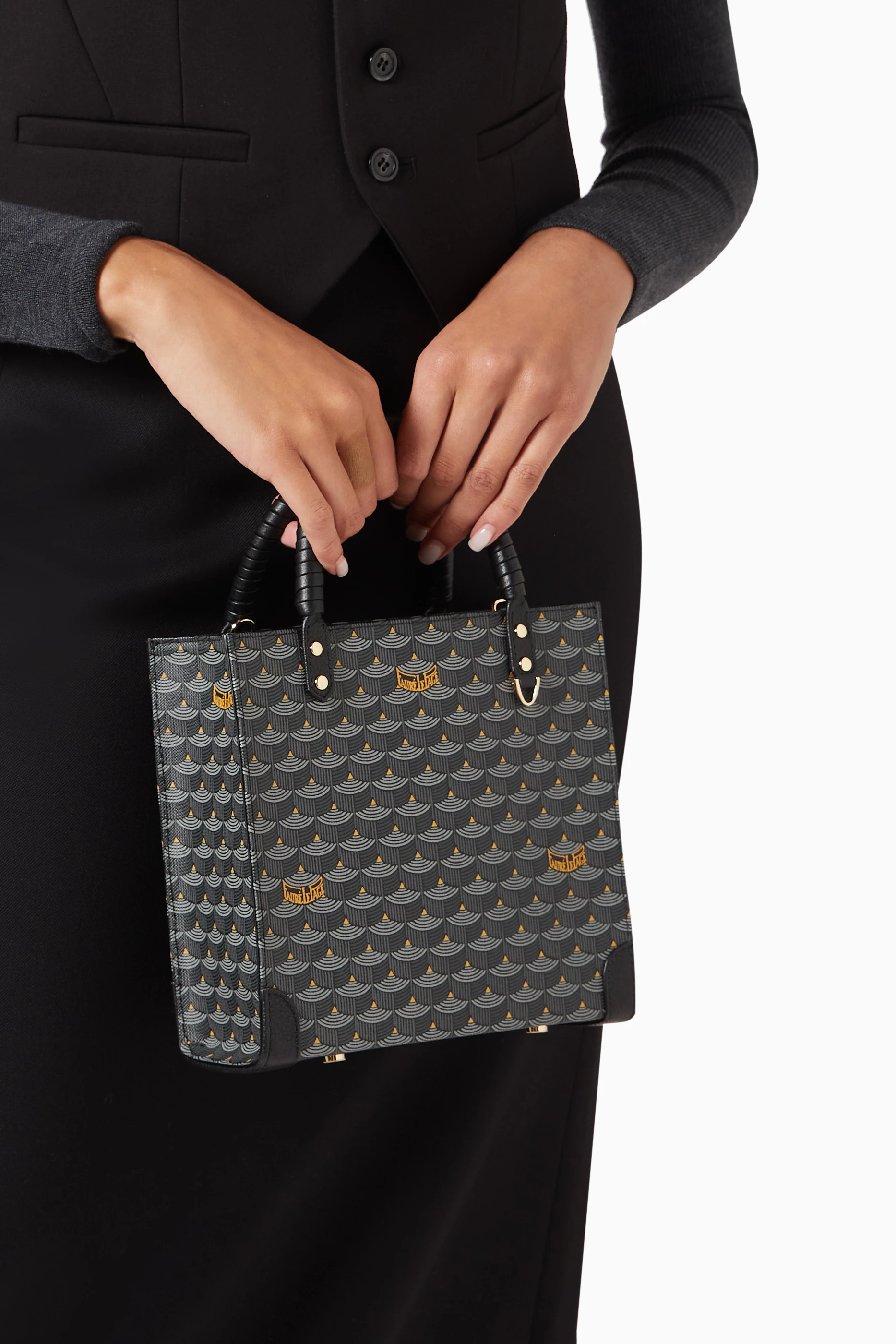 Buy Faure Le Page Grey Take It Easy 19 Tote Bag in Canvas Leather For Women Online Ounass Bahrain