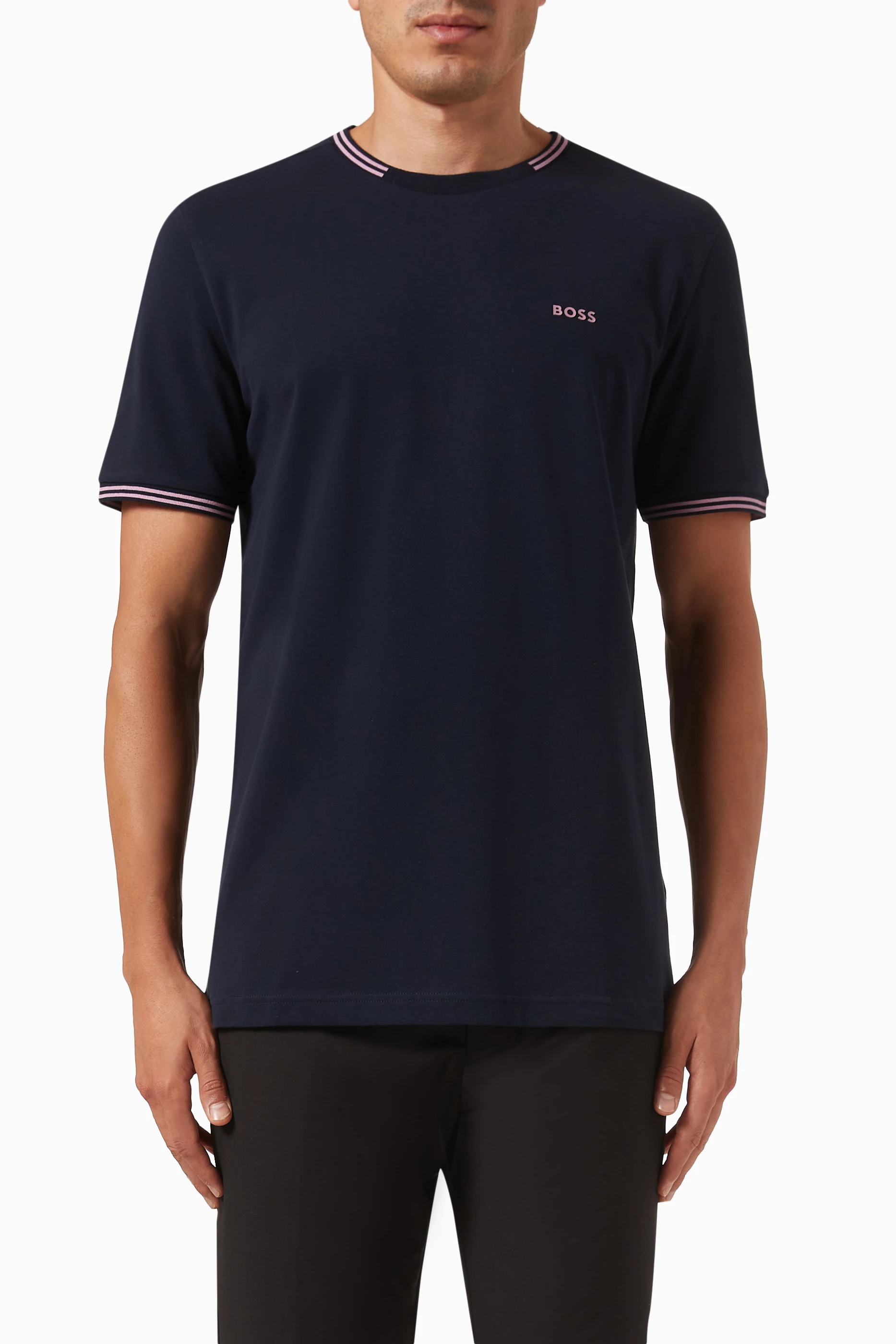 Boss navy t shirt online