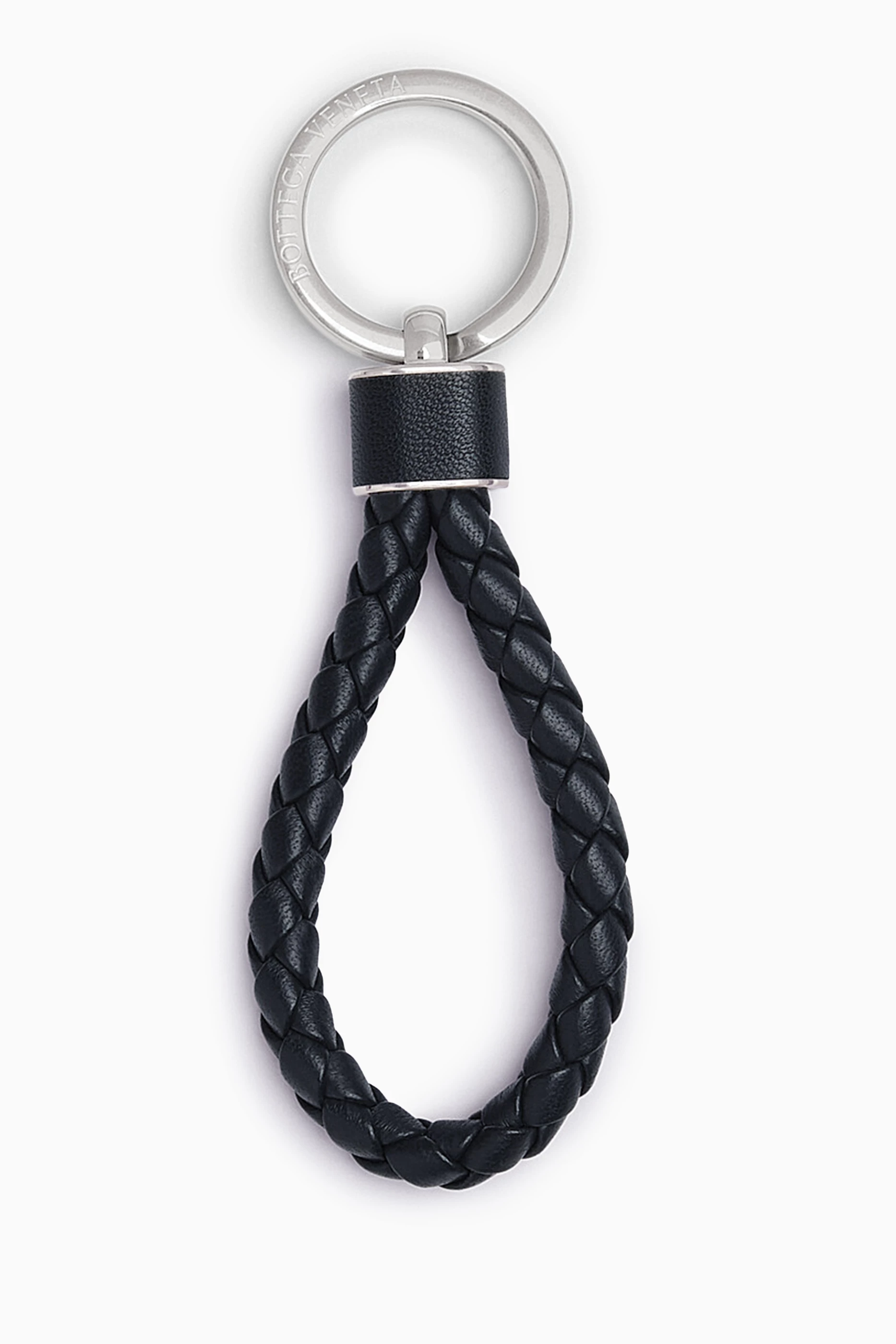 Buy Bottega Veneta Blue Key Ring in Intreccio Leather For Men Online Ounass Bahrain