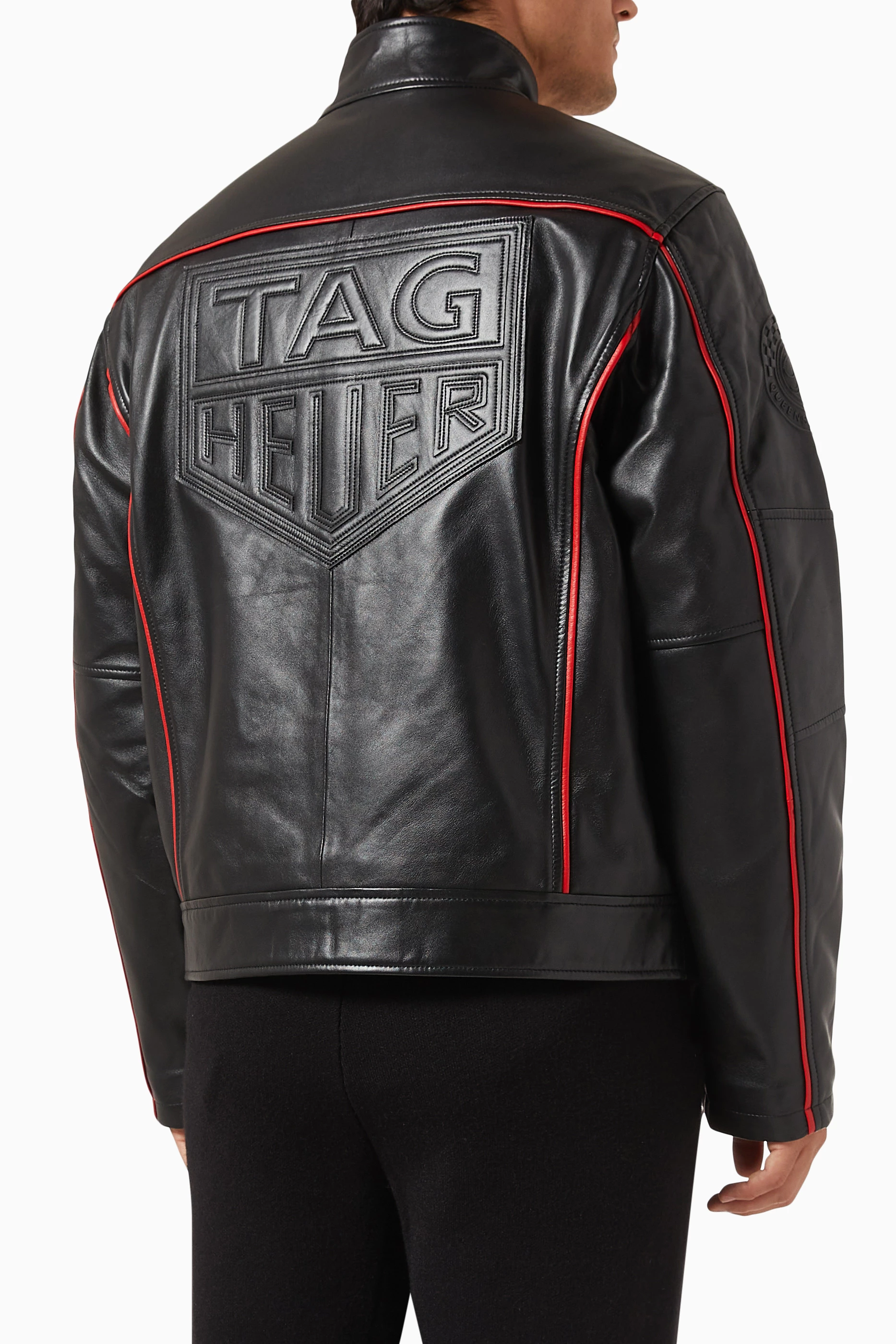 Tag heuer leather jacket on sale