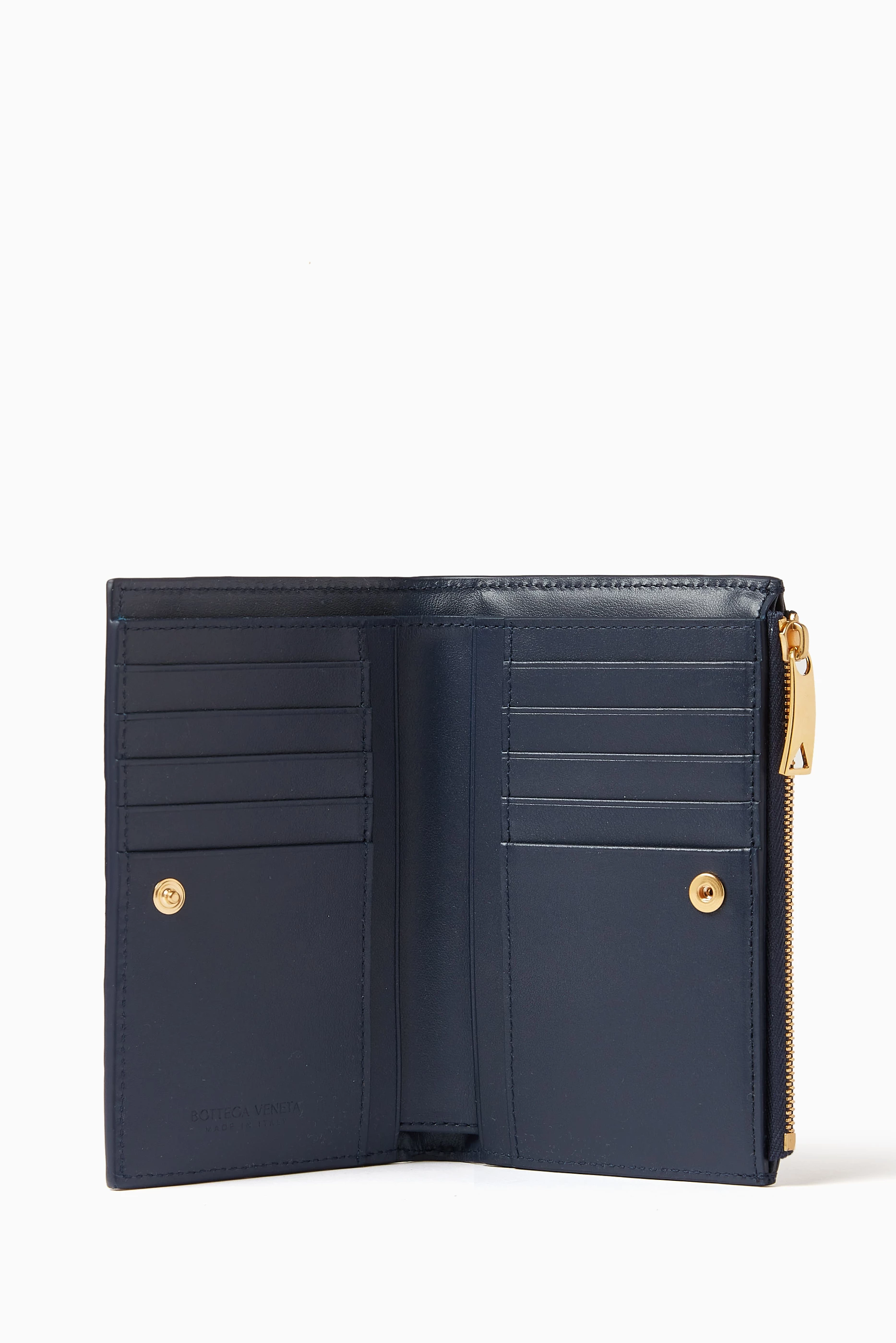 Bottega veneta wallet navy blue clearance