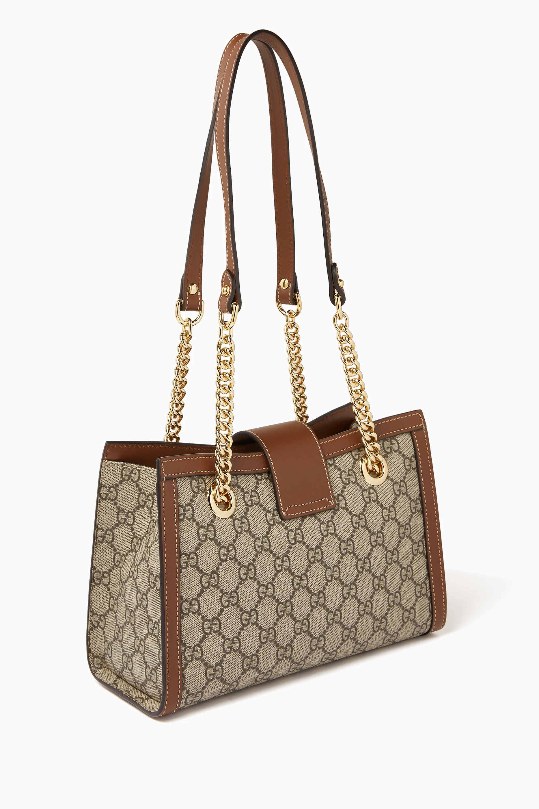 Buy Gucci Brown Small Padlock Shoulder Bag in GG Supreme Canvas For Women Online Ounass Bahrain