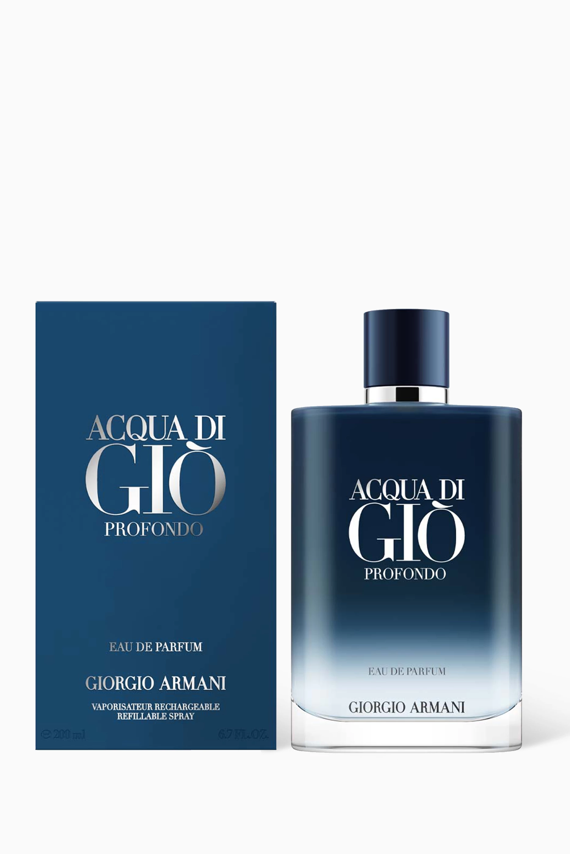 Buy Armani Beauty Colourless Acqua di Gio Profondo Eau de Parfum 200ml For Men Online Ounass Bahrain