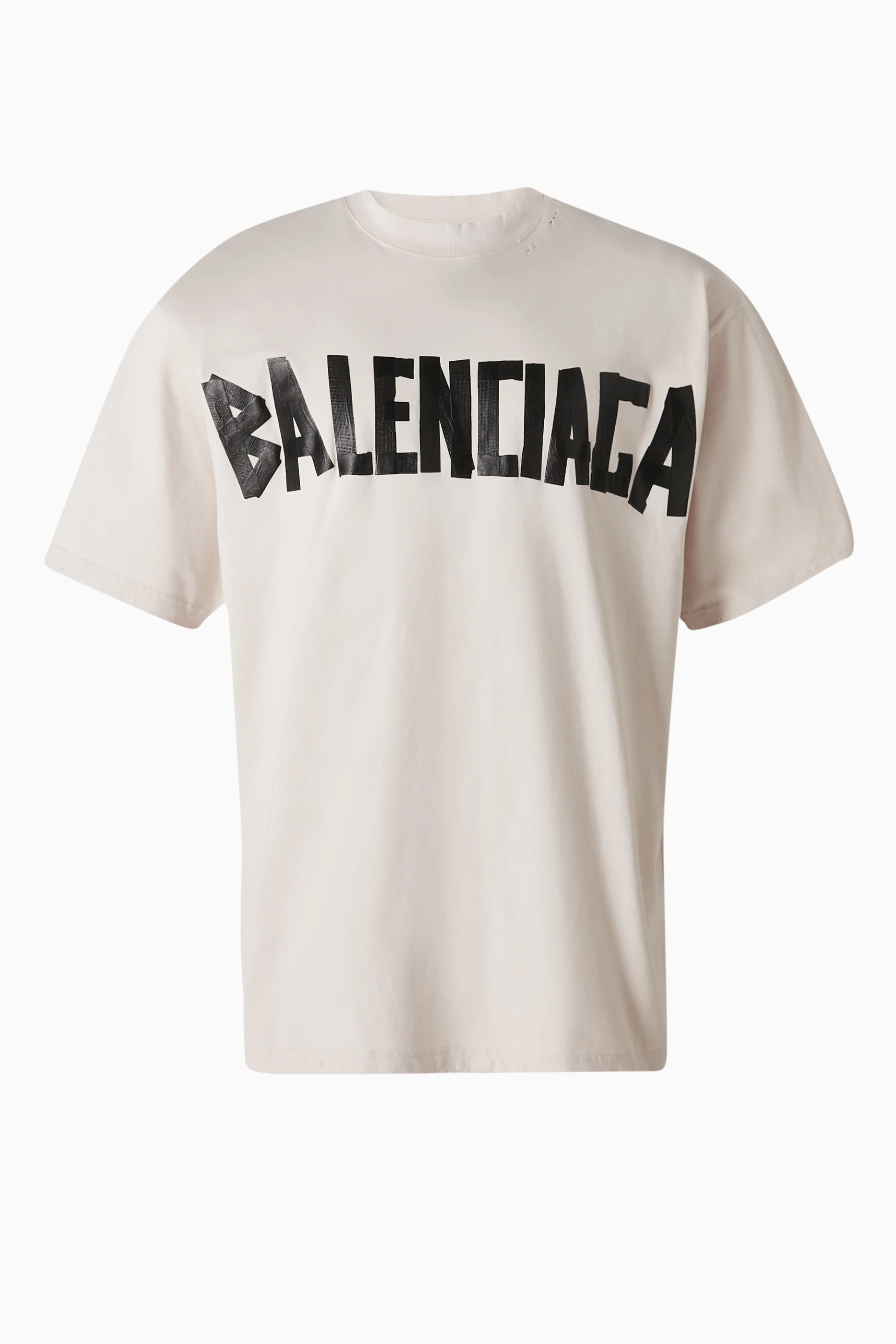 Buy Balenciaga White Unisex New Tape Type Medium-fit T-shirt in